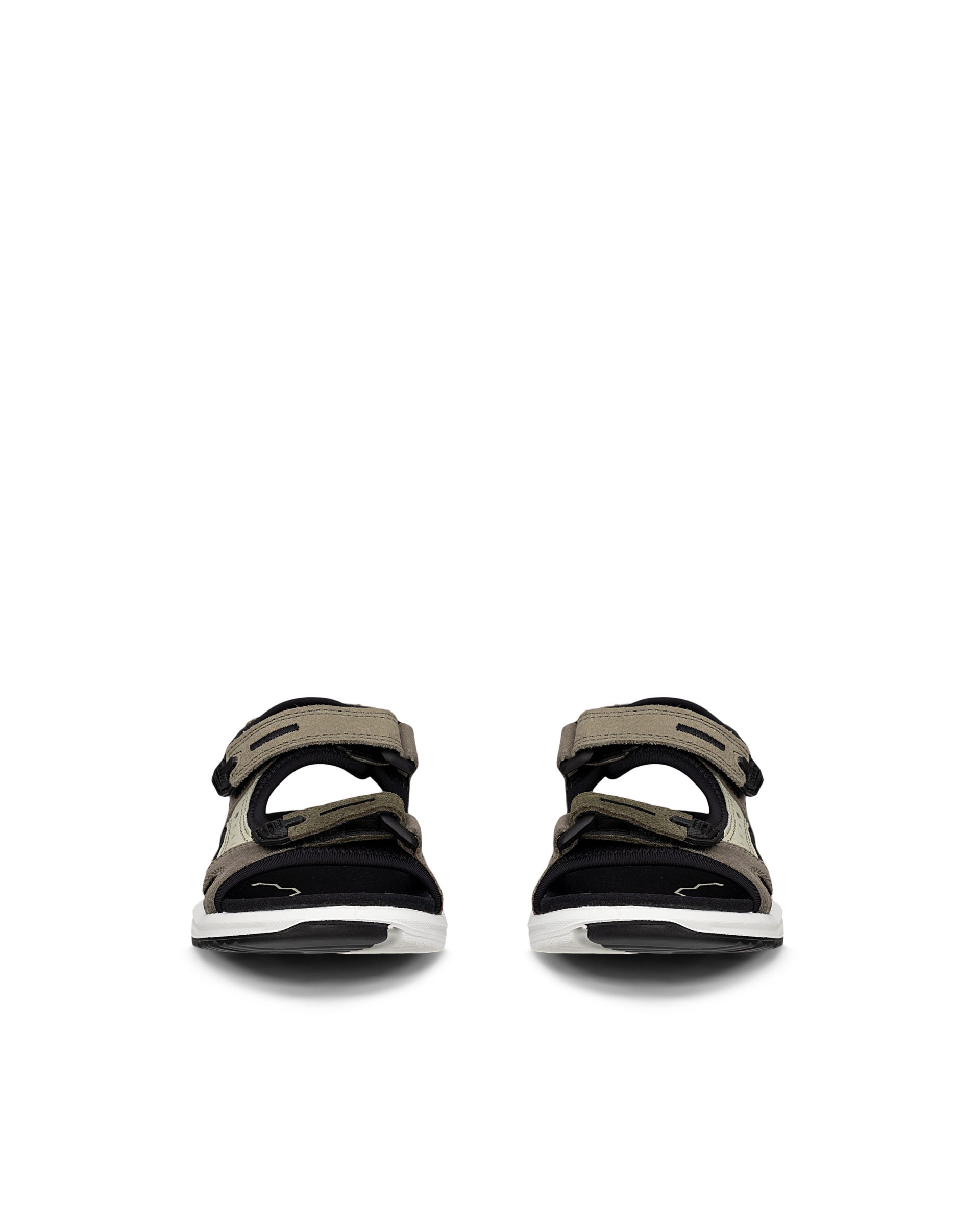 ECCO® X-TRINSIC Kinder Trekkingsandale aus Nubukleder - Grün - Front pair