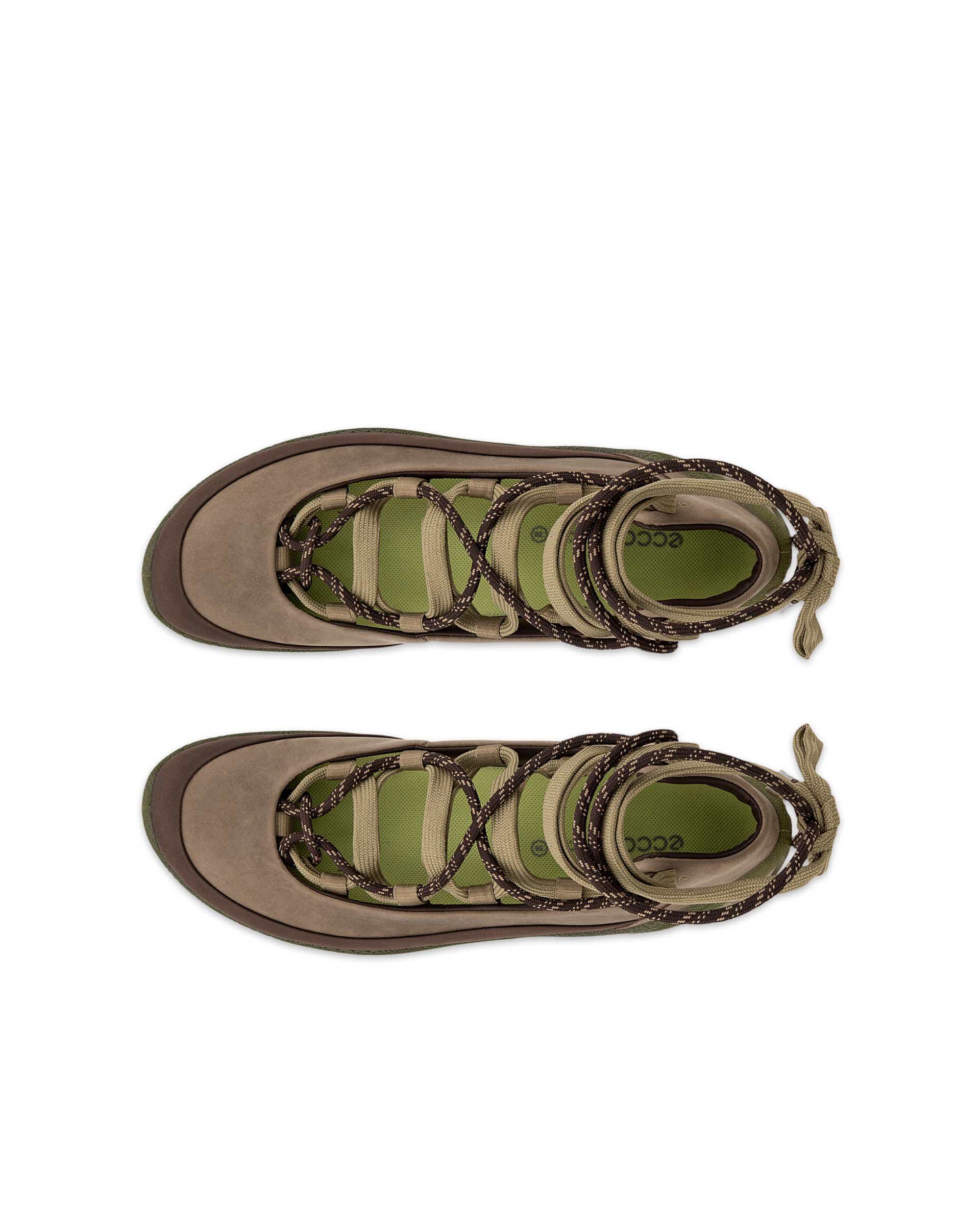 ECCO® BIOM Lite baskets de plein air en nubuck pour femme - Brun - Top left pair