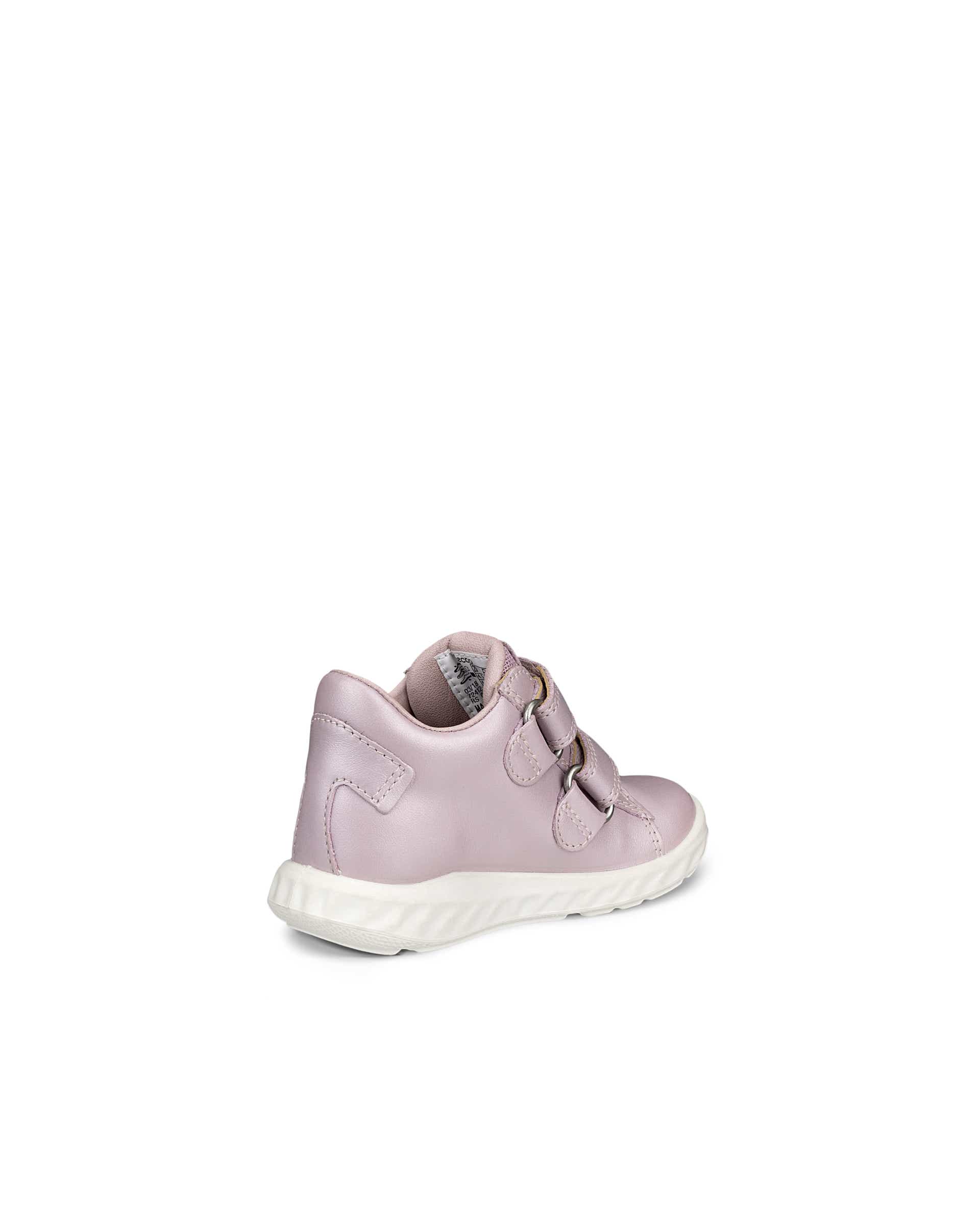 ECCO® SP.1 Lite Infant baskets en cuir à scratch pour enfant - Rose - Back