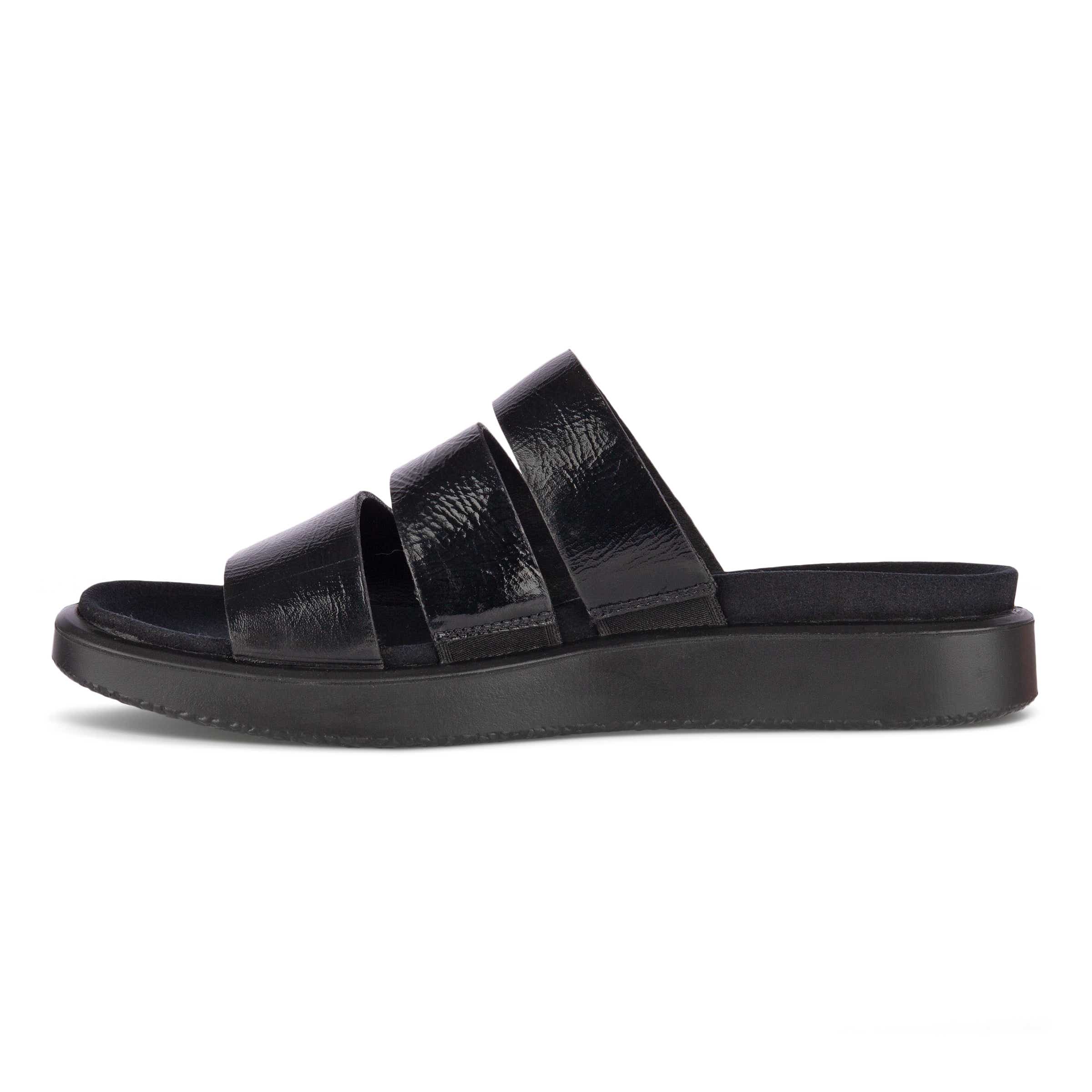 ECCO FLOWT W Flat Sandal - Black - Inside