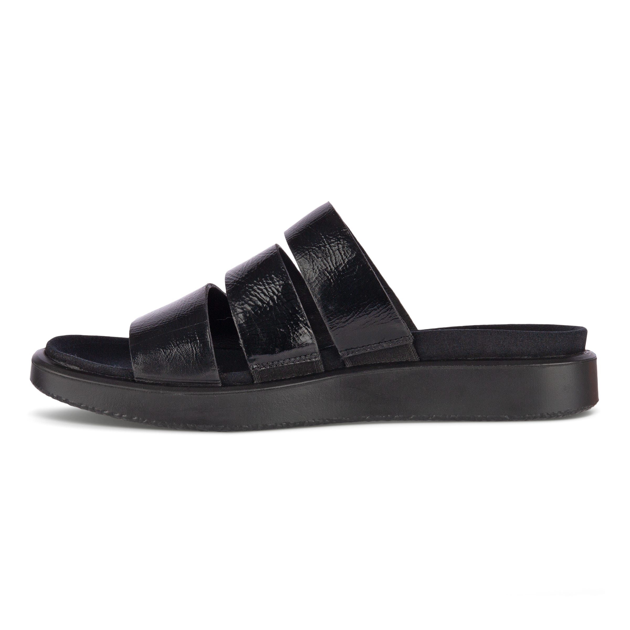 ECCO FLOWT W Flat Sandal - Black - Inside