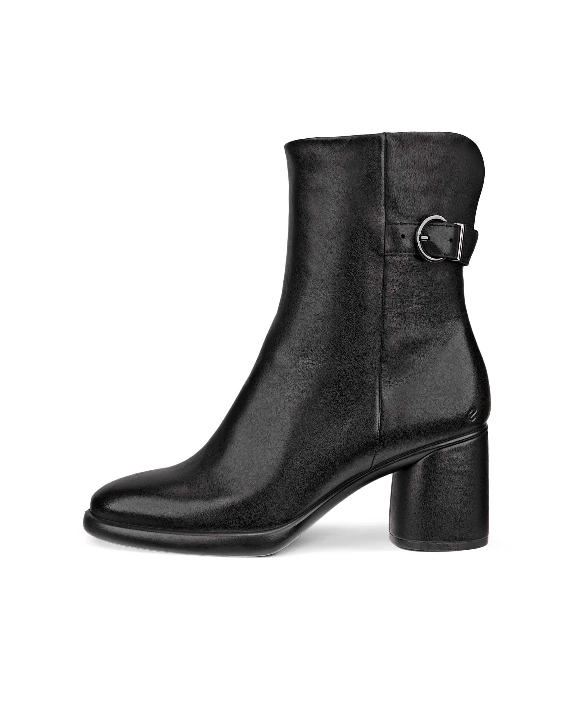 Women's ECCO® Sculpted LX 55 Leather Pull-On Mid-Calf Boot - Black - Outside