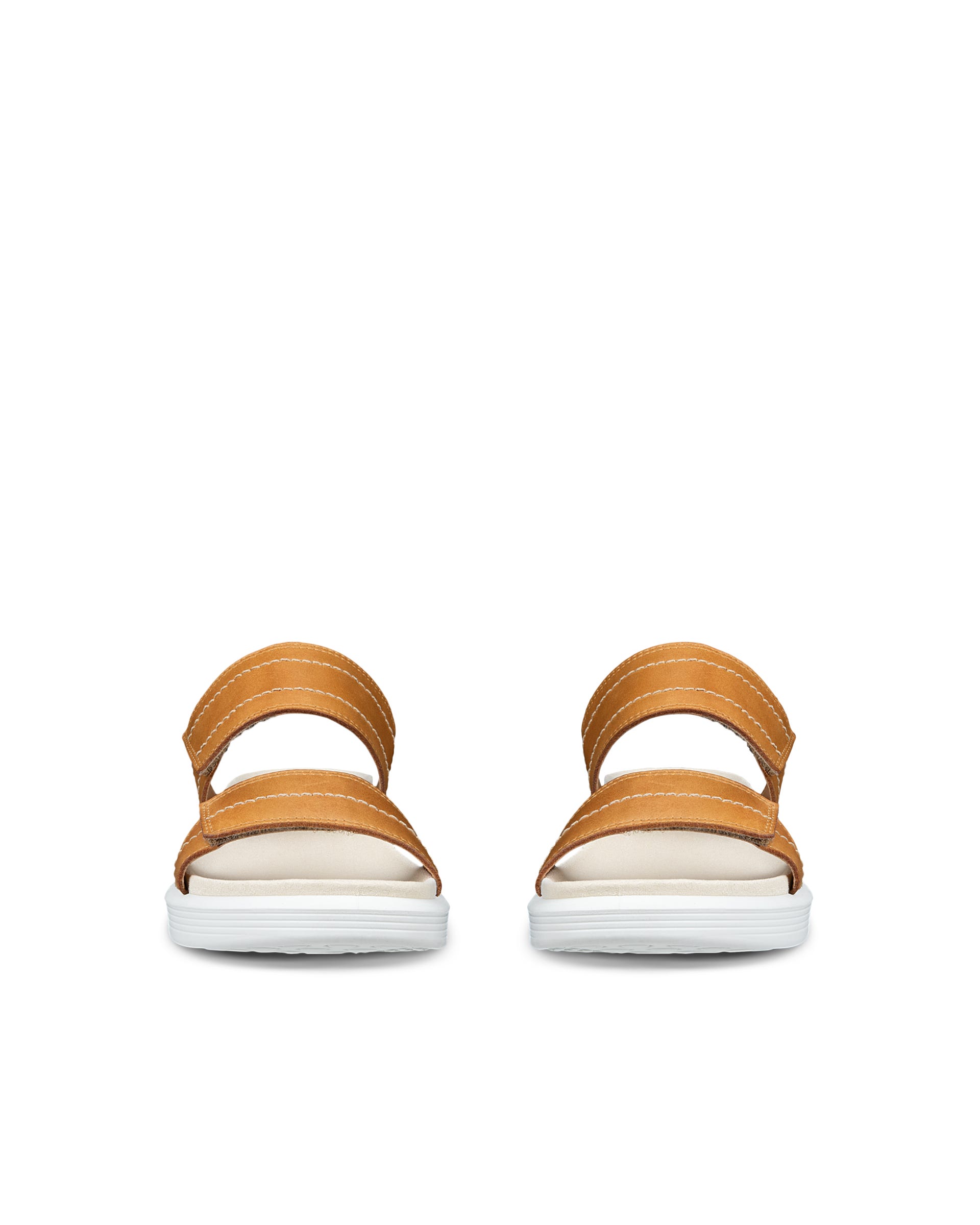 ECCO SOFT WOMEN'S SLIDE SANDAL  - Brown - Front pair