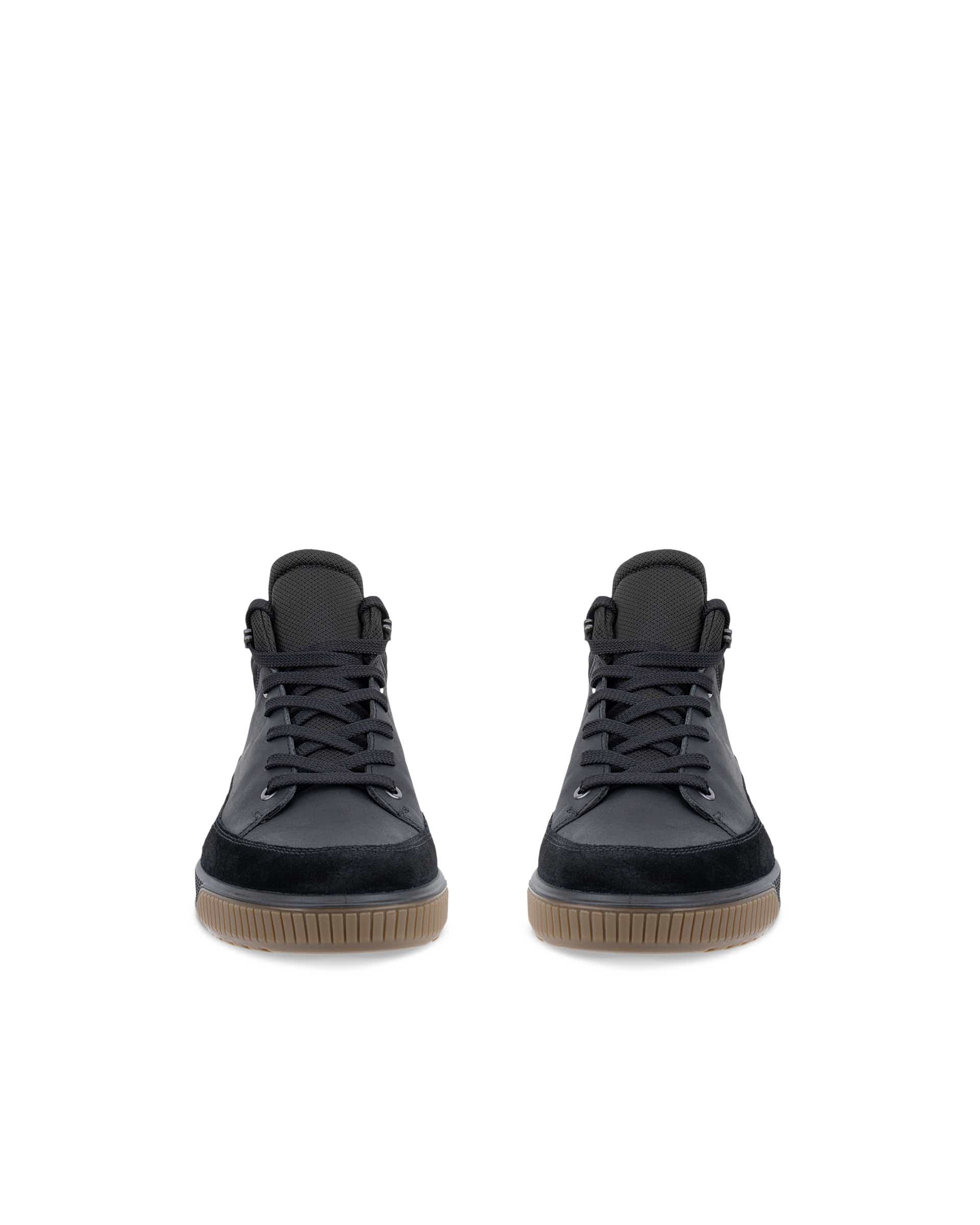 ECCO® BYPATH TRED bottines imperméable en nubuck pour homme - Noir - Front pair