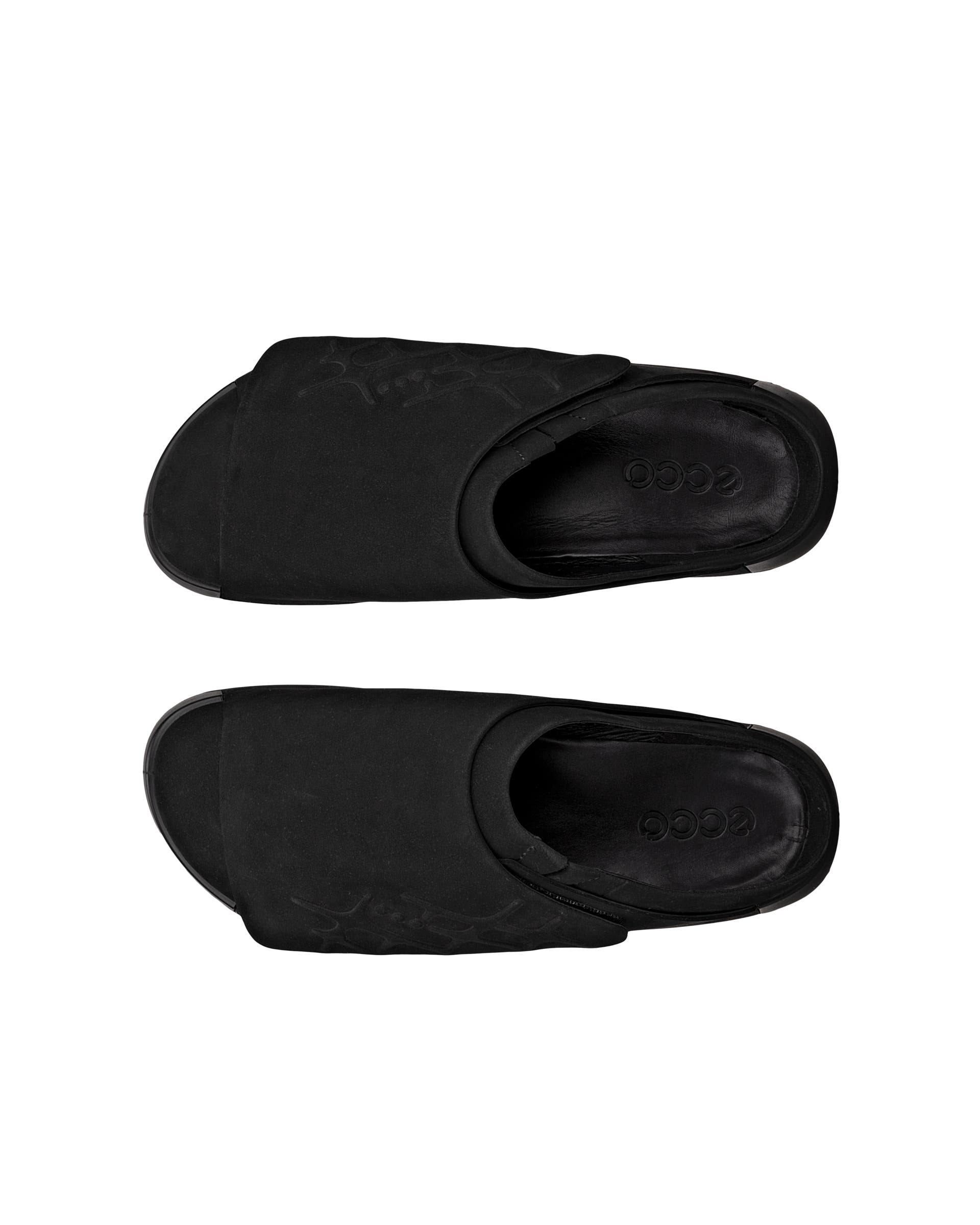 ECCO COZMO SHOE RAL7000 MENS メンズ レザーサンダル - ブラック - Top left pair