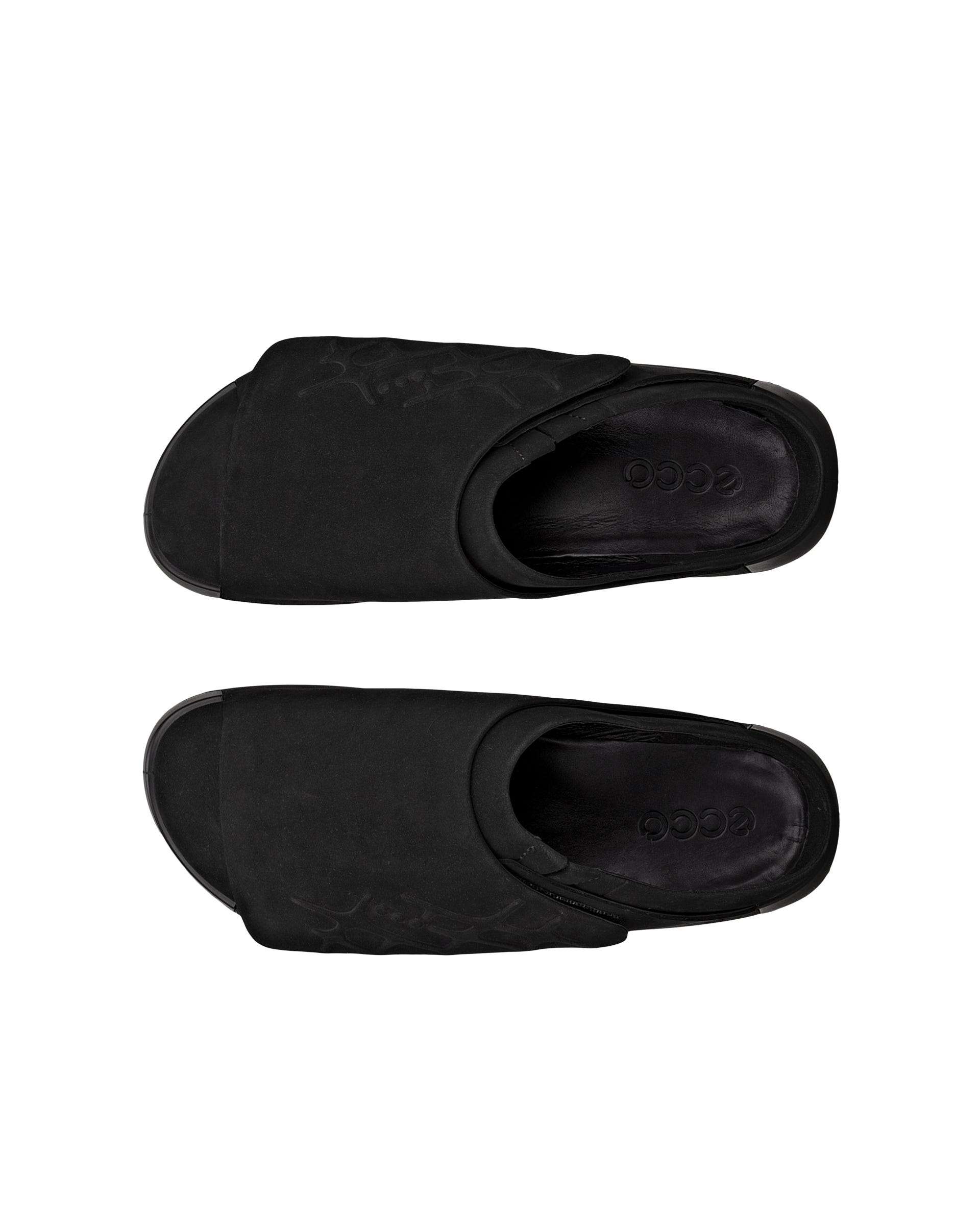 ECCO COZMO SHOE RAL7000 MENS メンズ レザーサンダル - ブラック - Top left pair