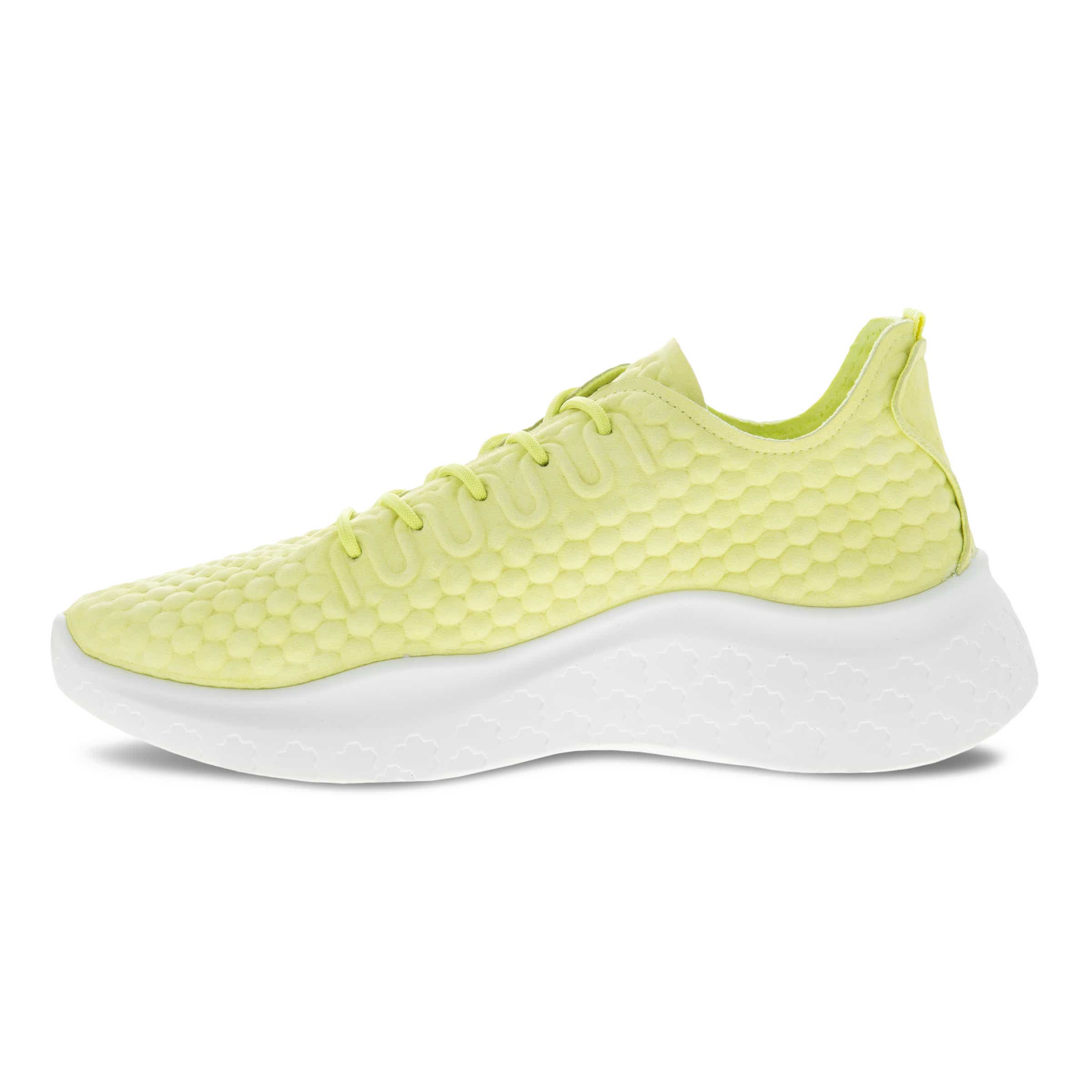 Women's ECCO® Therap Nubuck Sneaker - Yellow - Inside