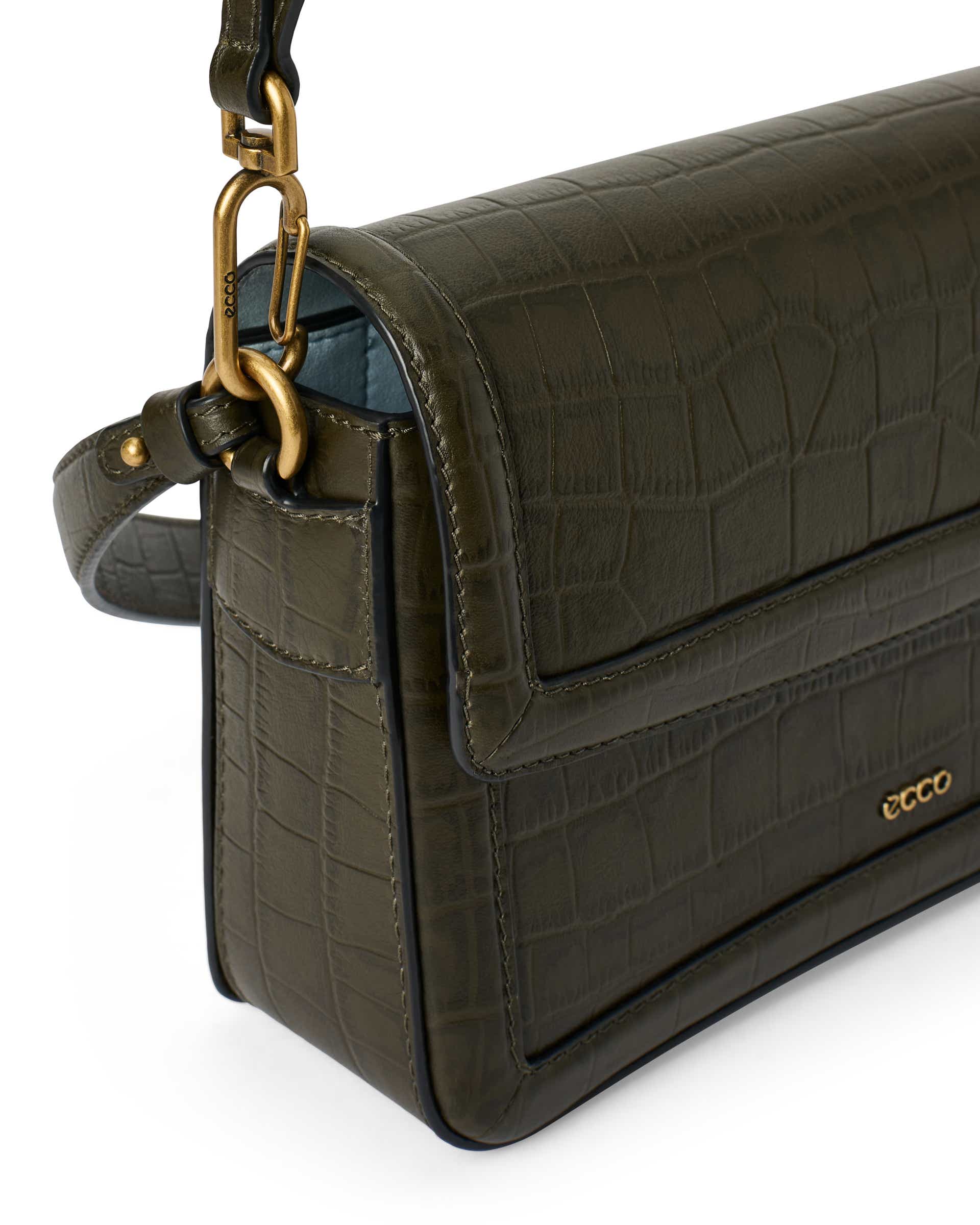 ECCO Pinch Bag レザークロスボディバッグ - グリーン - Detail-1