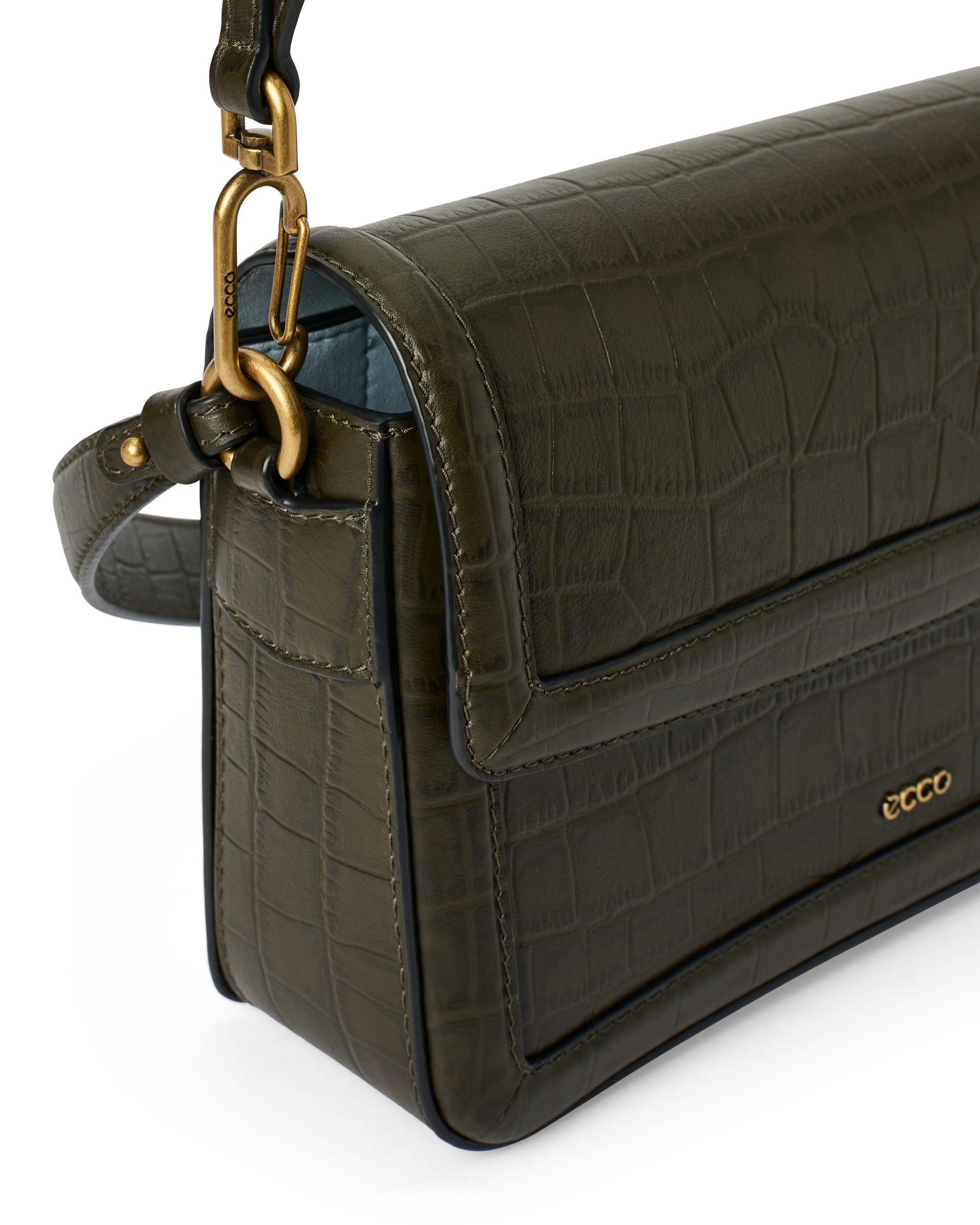 ECCO Pinch Bag レザークロスボディバッグ - グリーン - Main