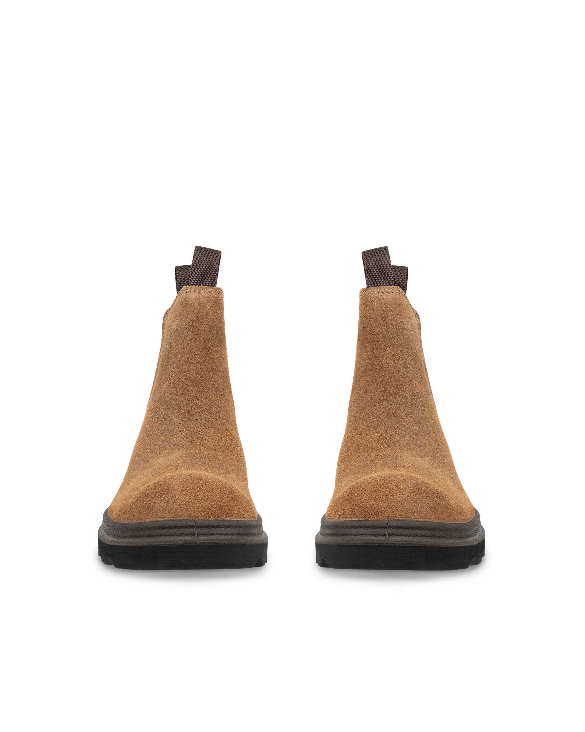 ECCO® Grainer ženske Chelsea čizme od brušene Kože - Smeđa - Front pair