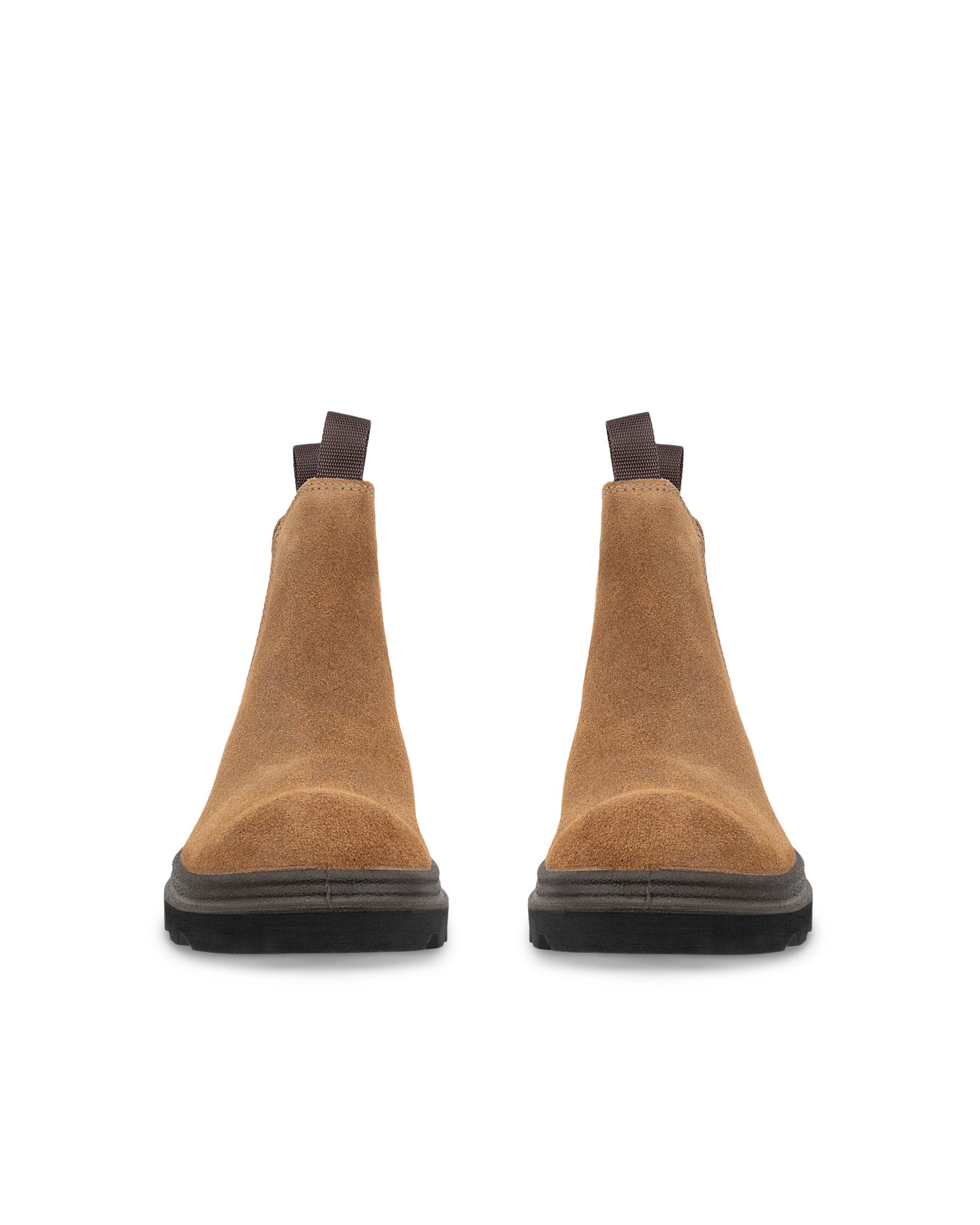 ECCO® Grainer ženske Chelsea čizme od brušene Kože - Smeđa - Front pair