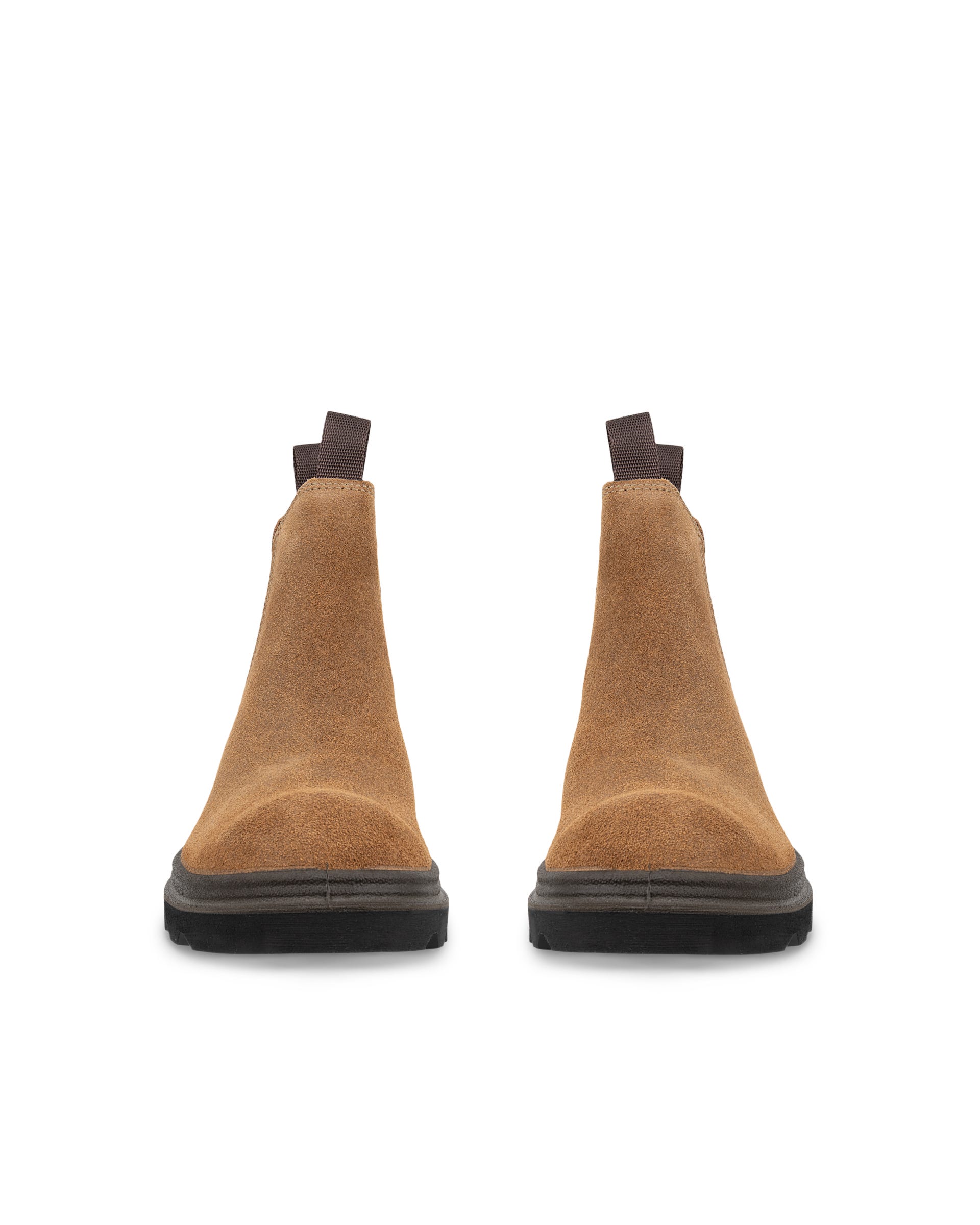 ECCO® Grainer ženske Chelsea čizme od brušene Kože - Smeđa - Front pair