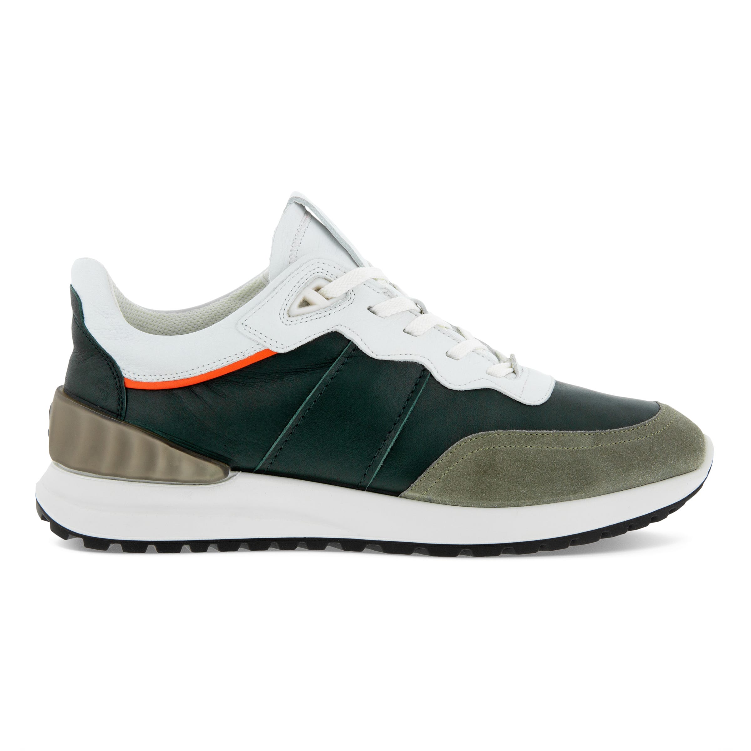 Men's ECCO® Astir Leather Sneaker - Green - Outside