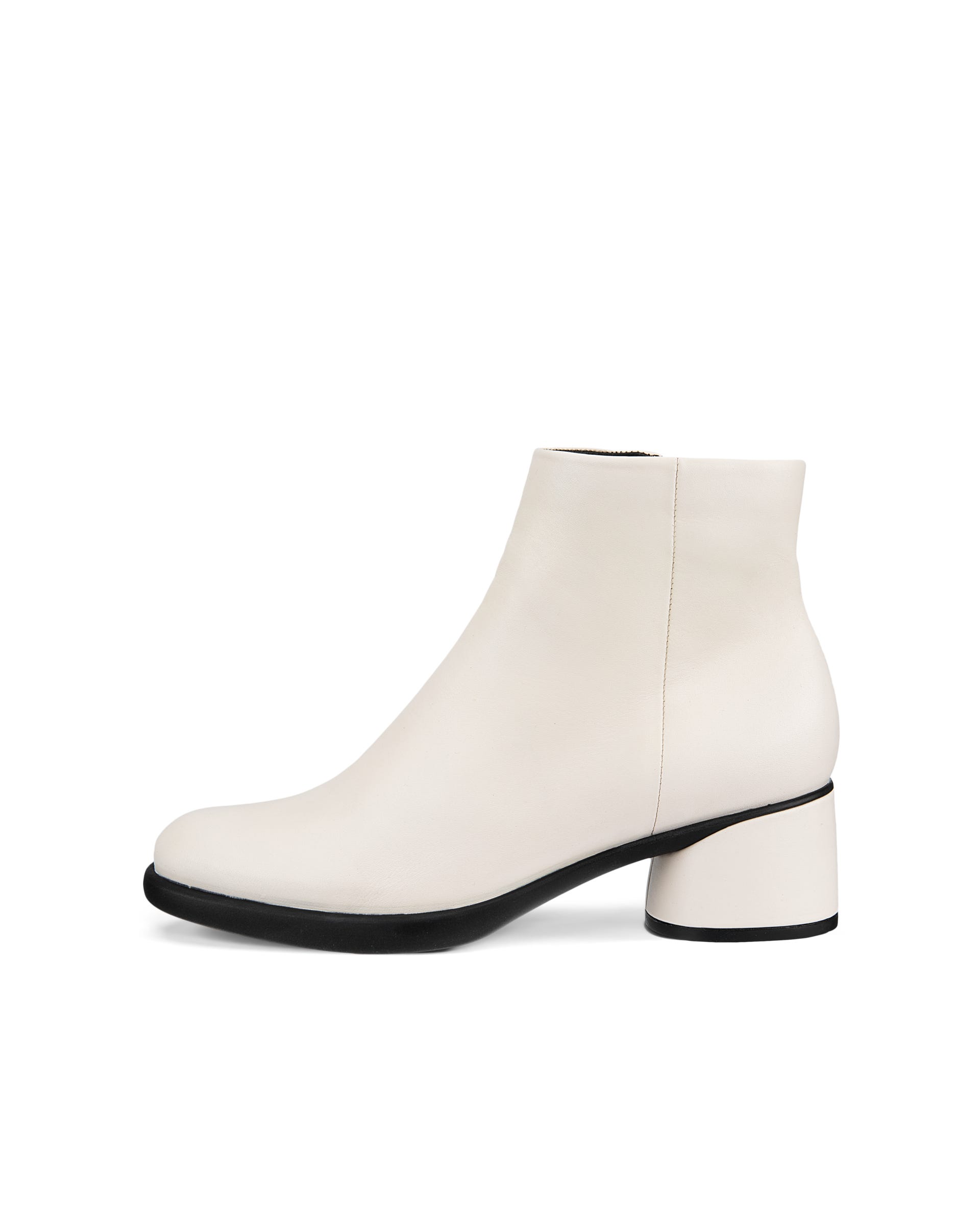 ECCO Sculpted LX 35 ウィメンズ レザーミッドカットブーツ - ベージュ - Outside