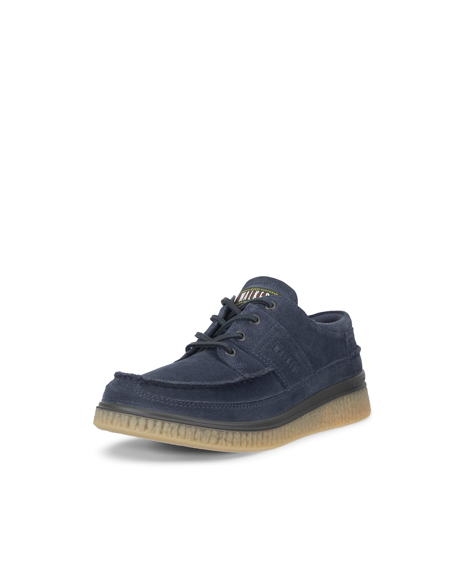 ECCO® WALKER 3.0 férfi mokaszin orrú velúr cipő - Kék - Outside