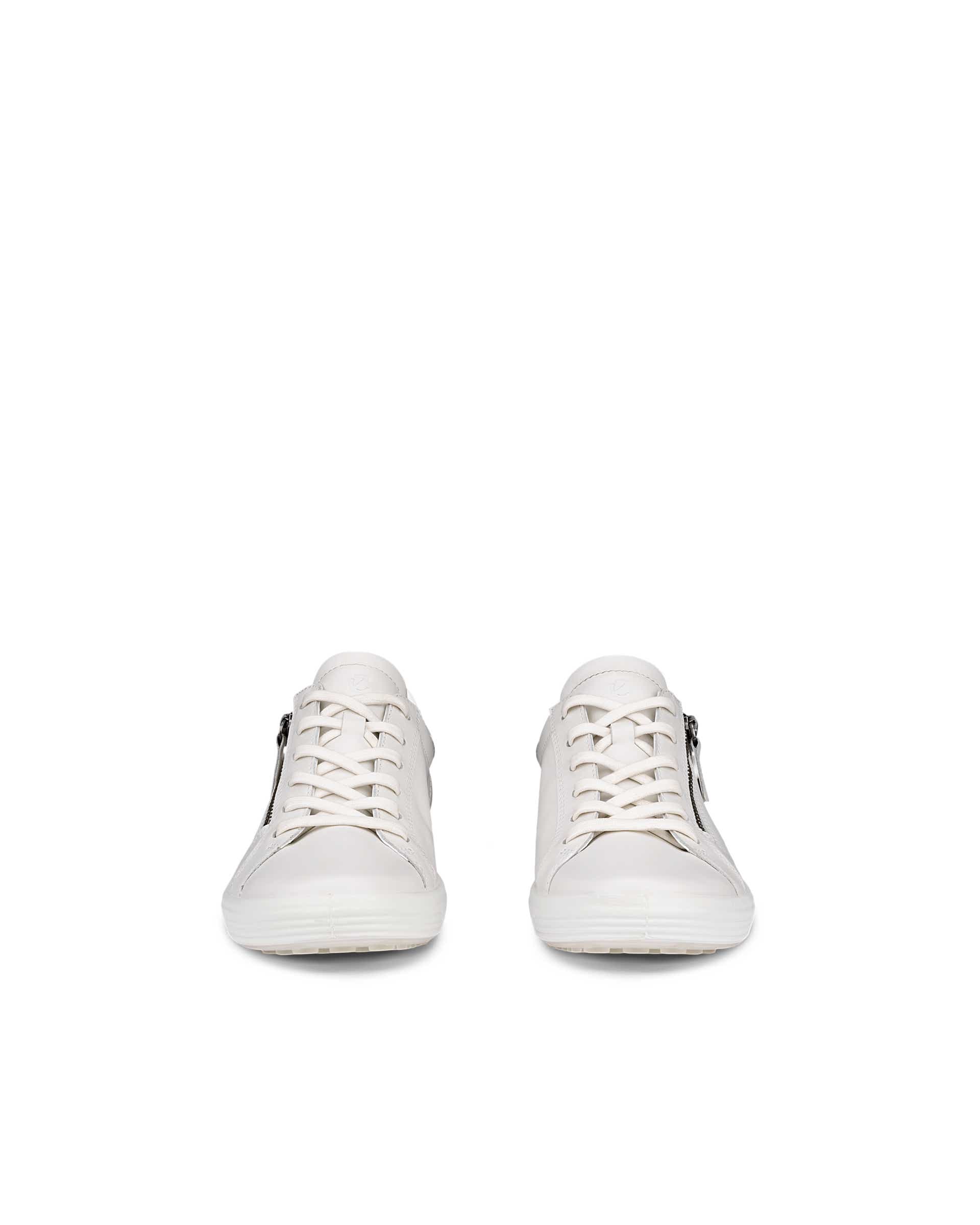 ECCO® SOFT 7 Damen Ledersneaker - Weiß - Front pair