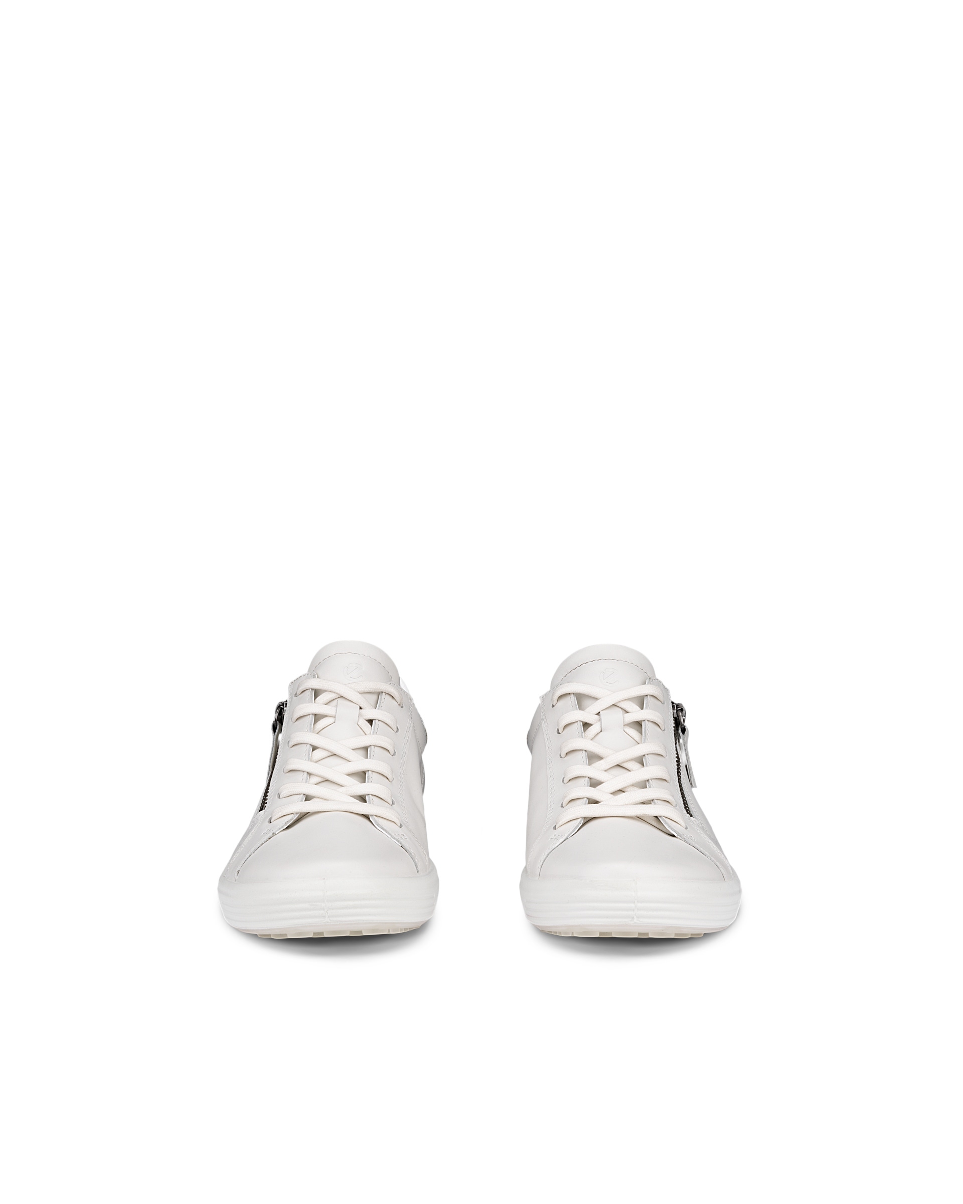 ECCO® SOFT 7 Damen Ledersneaker - Weiß - Front pair