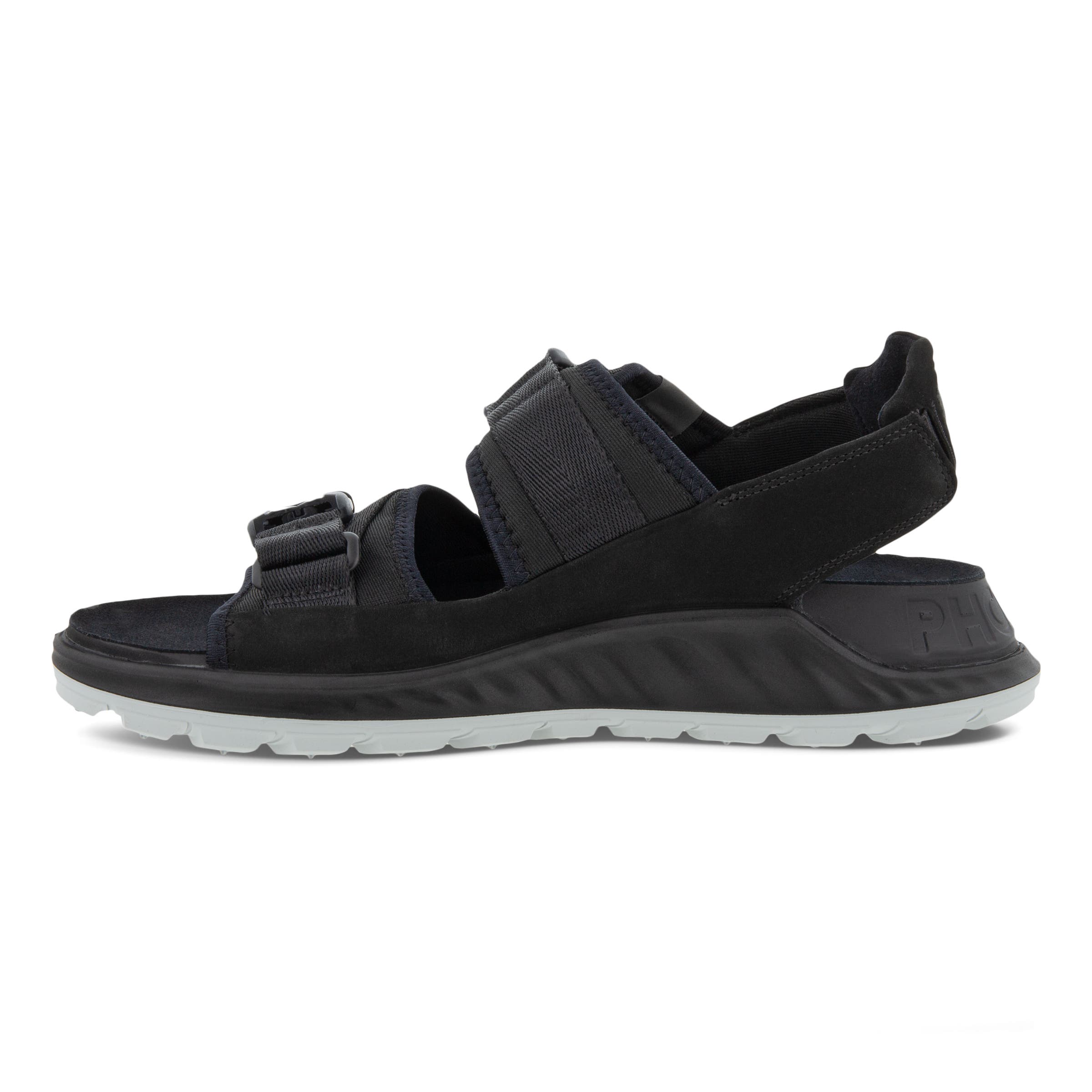 ECCO Exowrap 2S メンズ ヌバックサンダル - ブラック - Inside