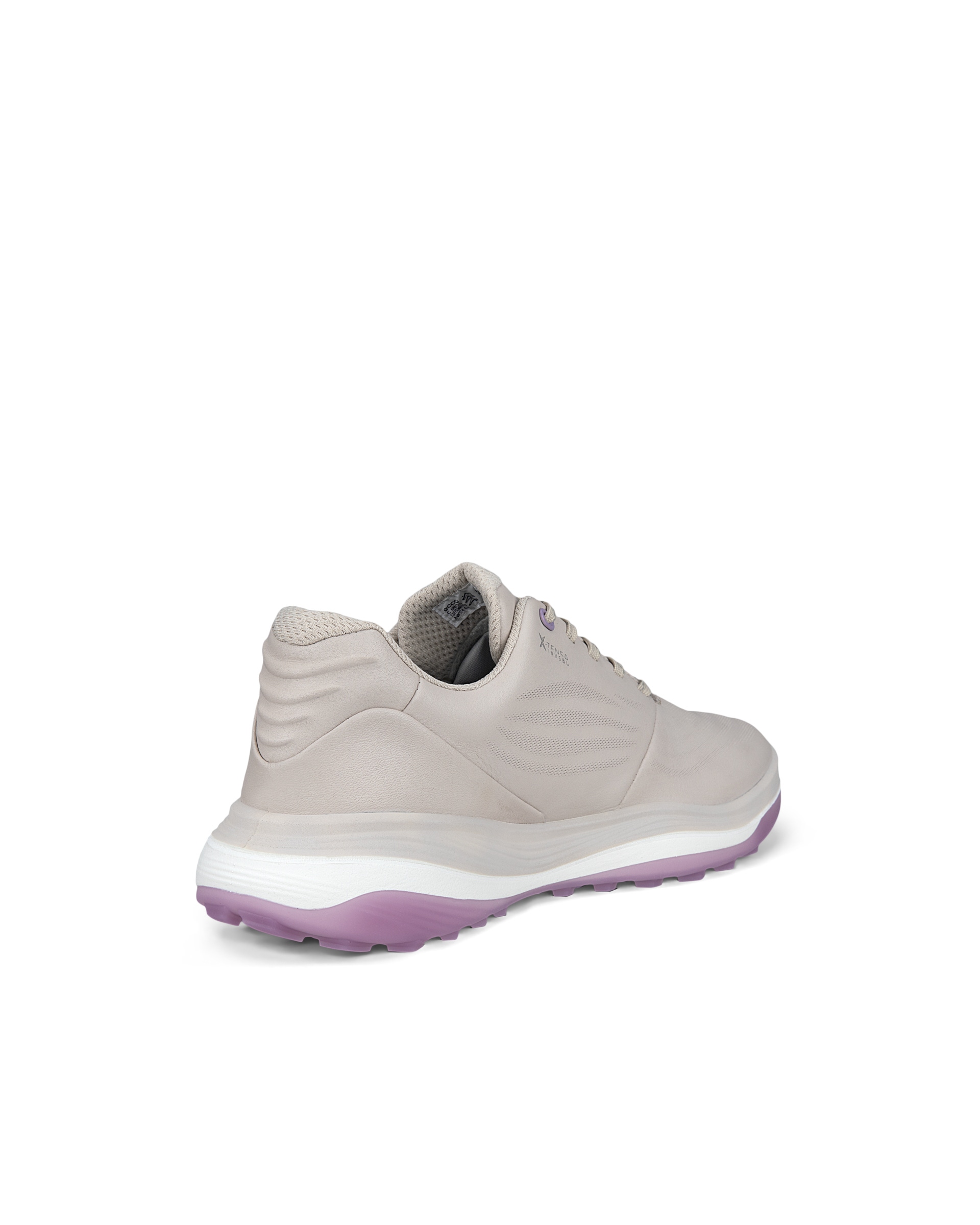 Women's ECCO® Golf LT1 Hybrid Leather Waterproof Shoe - Grey - Back