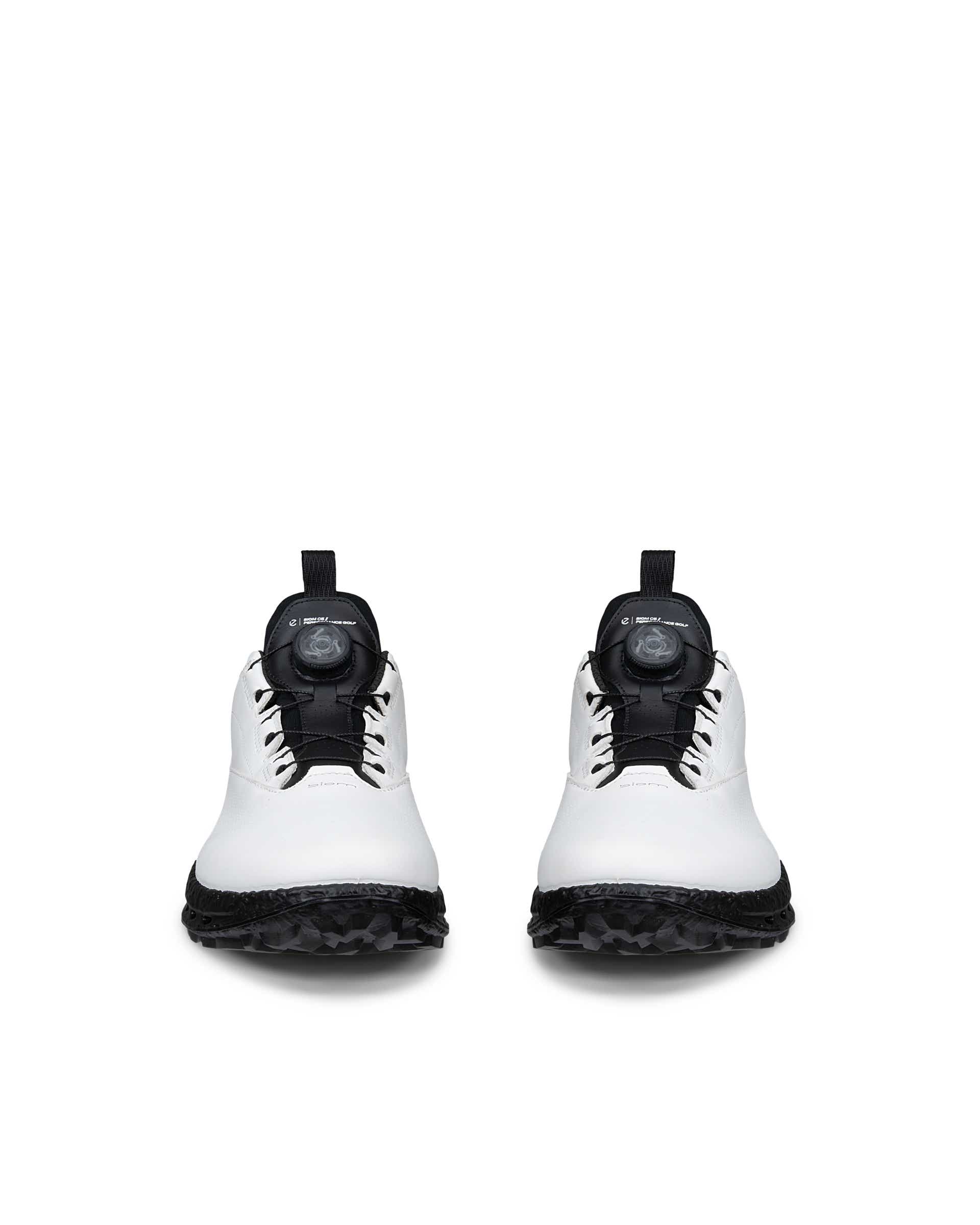 Men's ECCO® GOLF BIOM C5 Leather Gore-Tex Golf Shoe - White - Front pair