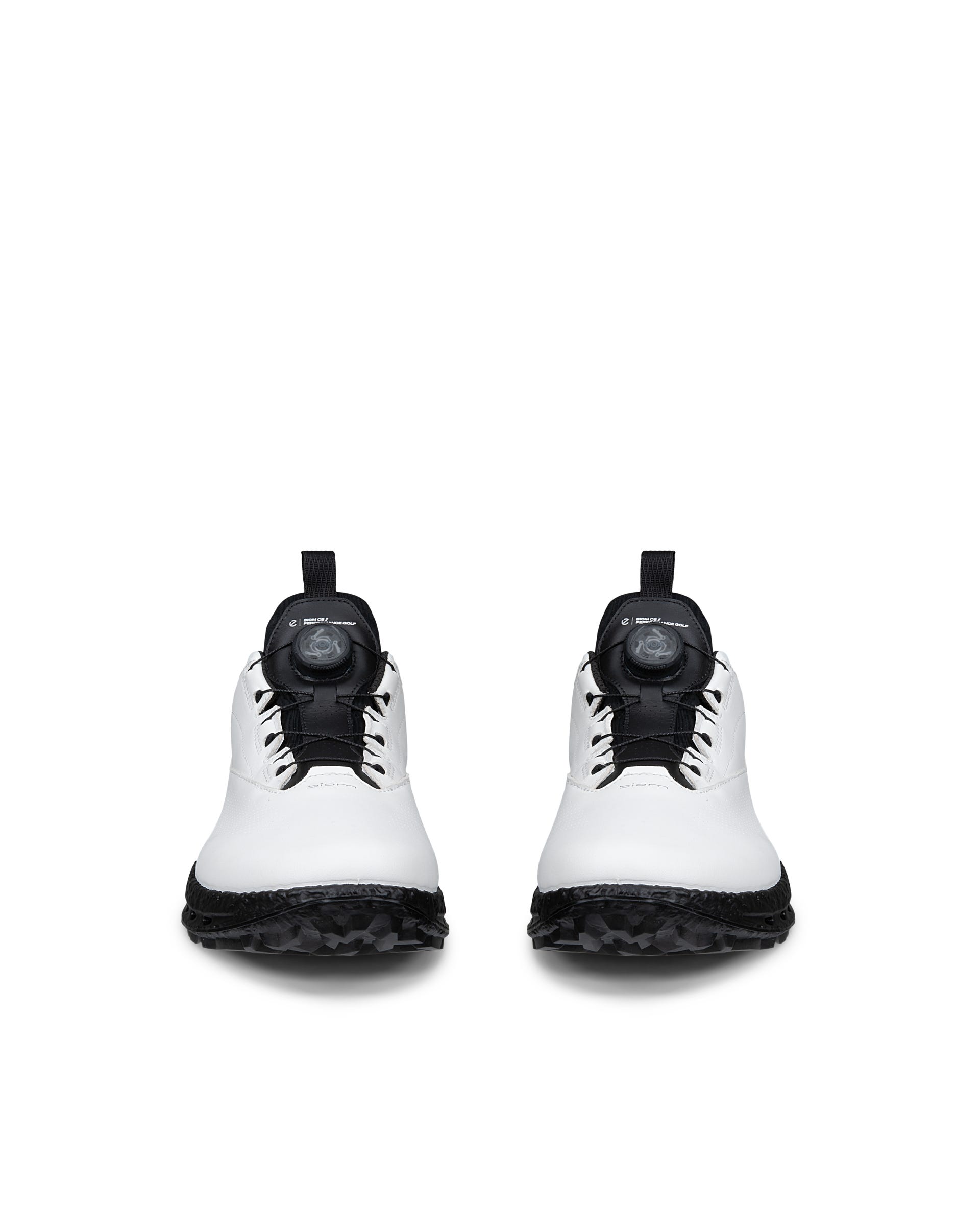 Men's ECCO® GOLF BIOM C5 Leather Gore-Tex Golf Shoe - White - Front pair