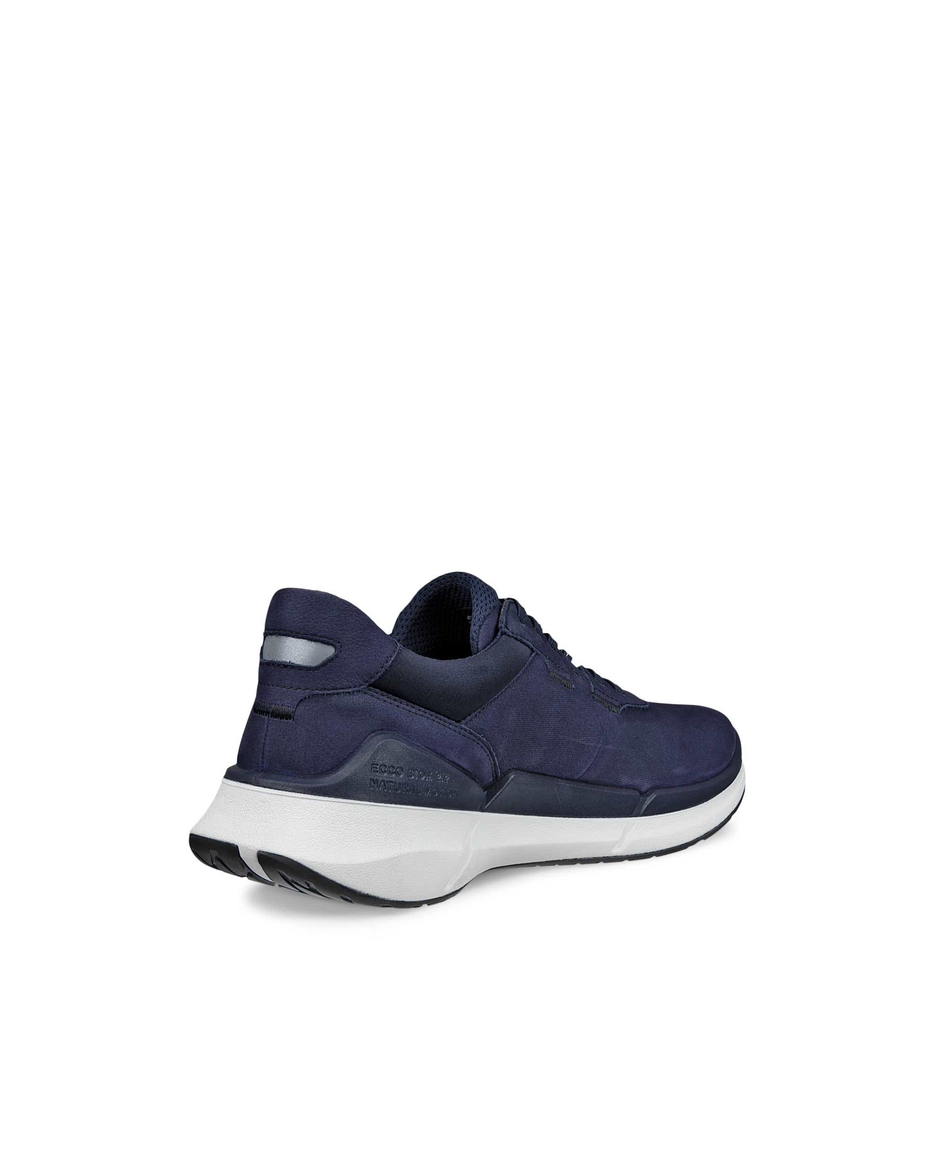 ECCO® BIOM 2.2 Herren Sneaker aus Nubukleder - Blau - Back