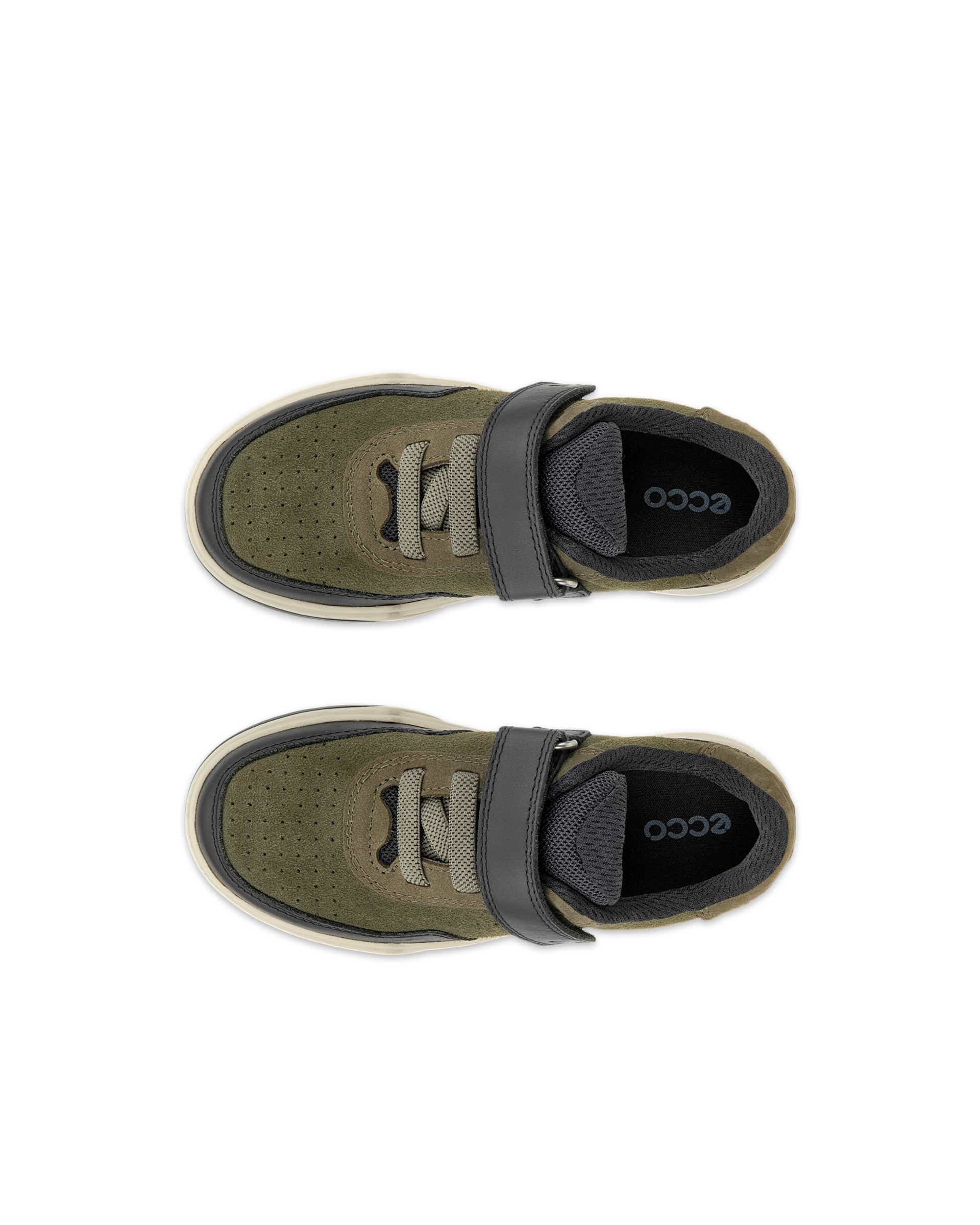 ECCO® STREET COURT K odiniai sportbačiai vaikams - Žalia - Top left pair