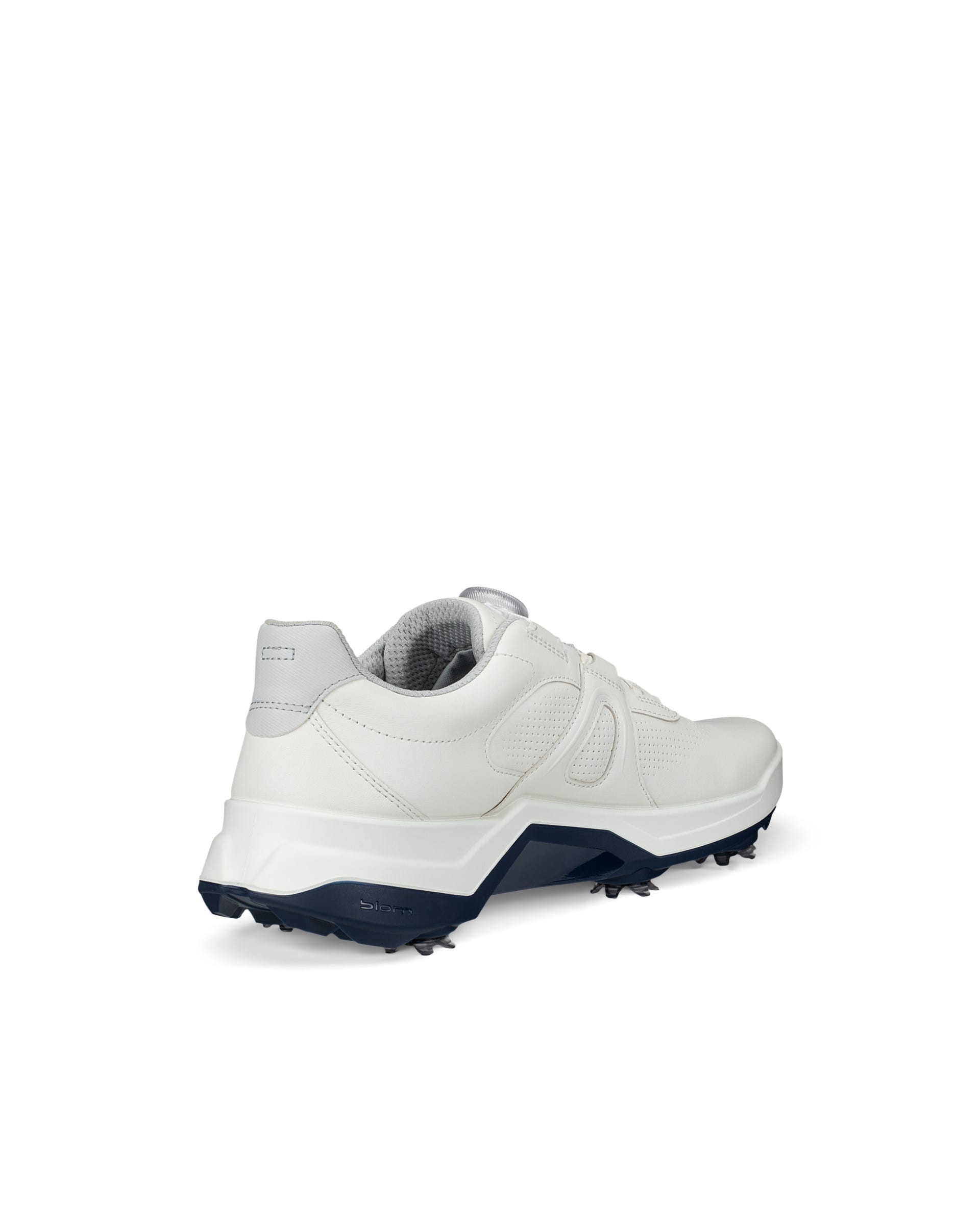Men's ECCO® Golf Biom G5 BOA Leather Cleated Waterproof Golf Shoe - White - Outside