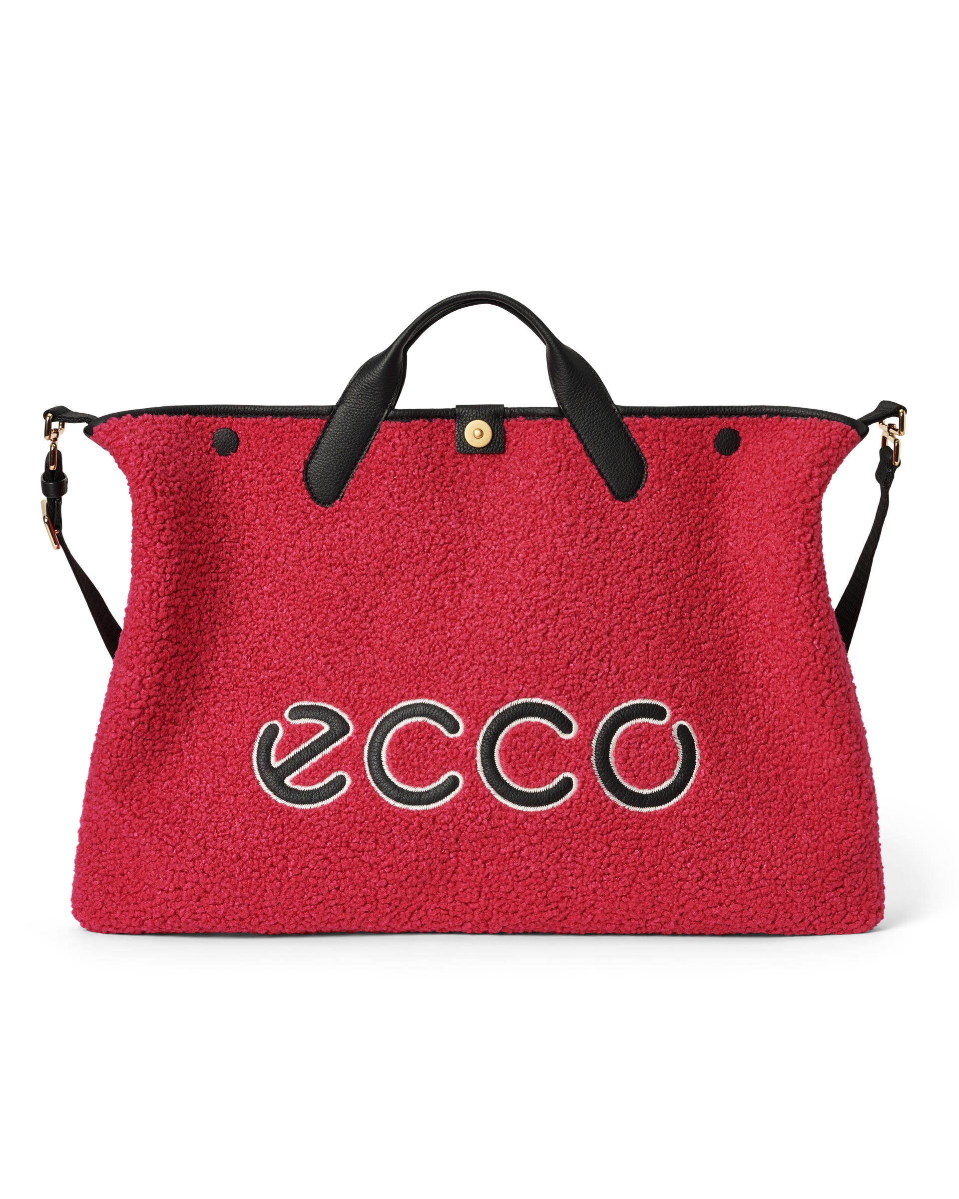 ECCO Tote Soft East West Large Snuggle Soft Pebbled トートバッグ - ピンク - Main