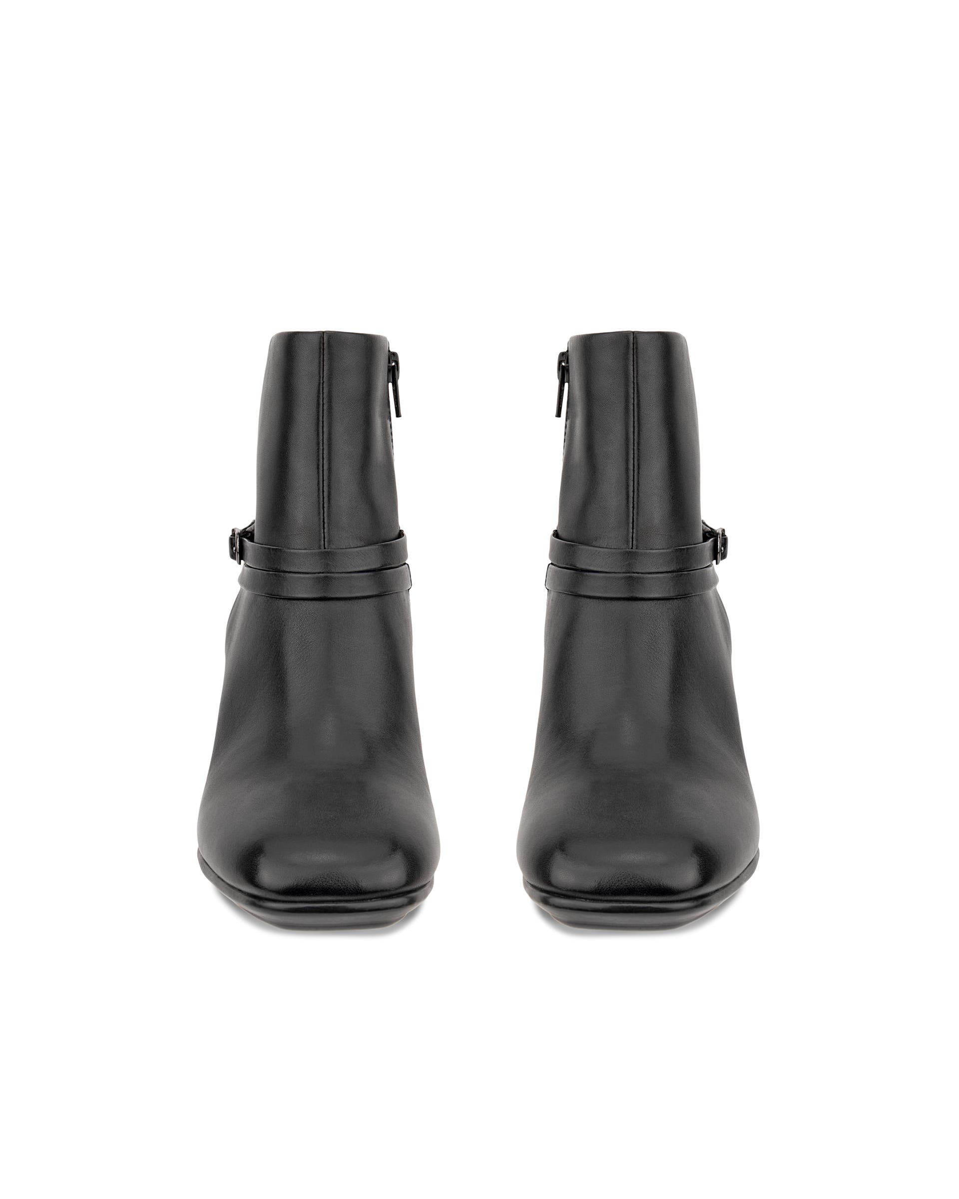 Women's ECCO® Sculpted Alba 65 Leather Ankle Heel Boot - Black - Front pair