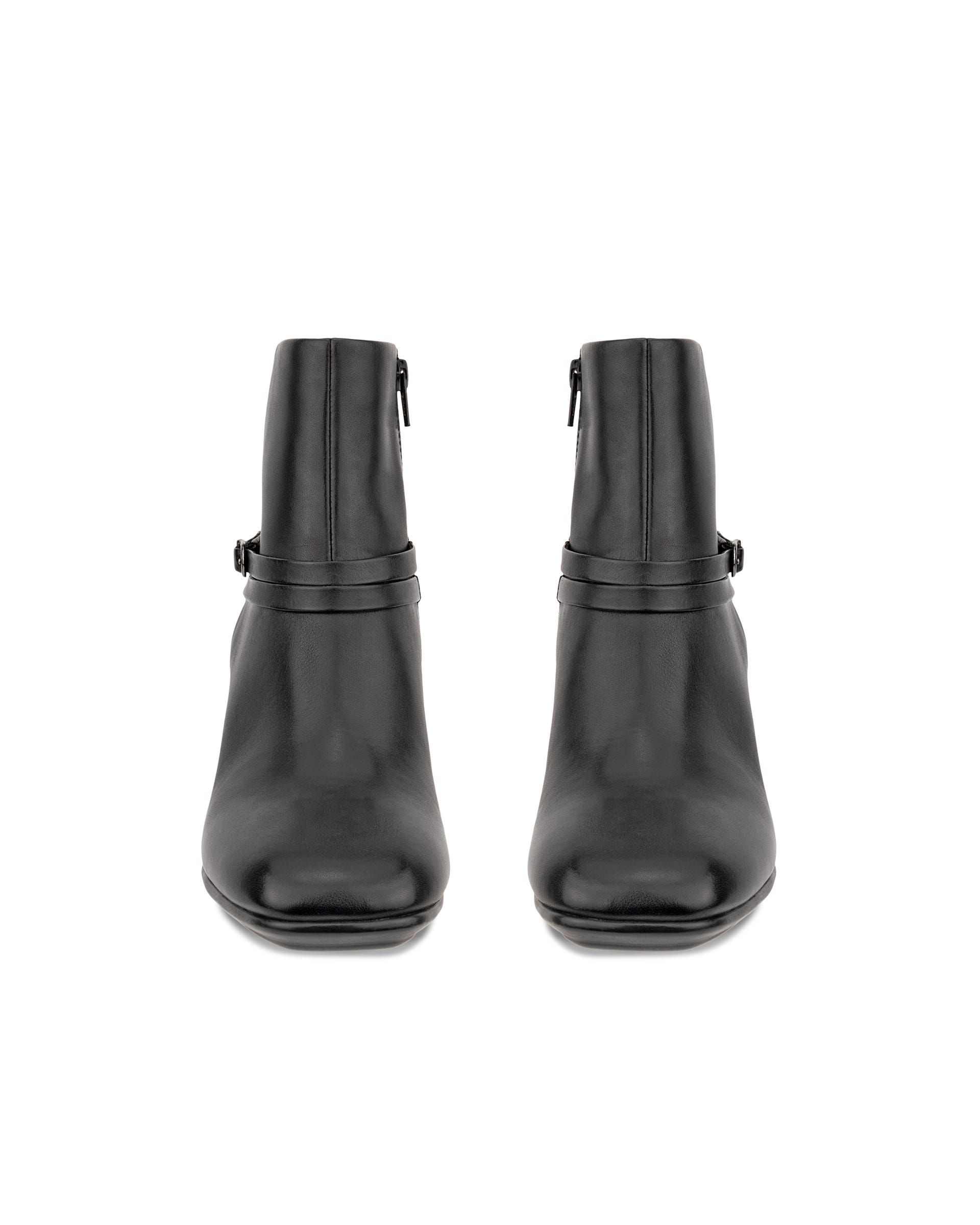 Women's ECCO® Sculpted Alba 65 Leather Ankle Heel Boot - Black - Front pair