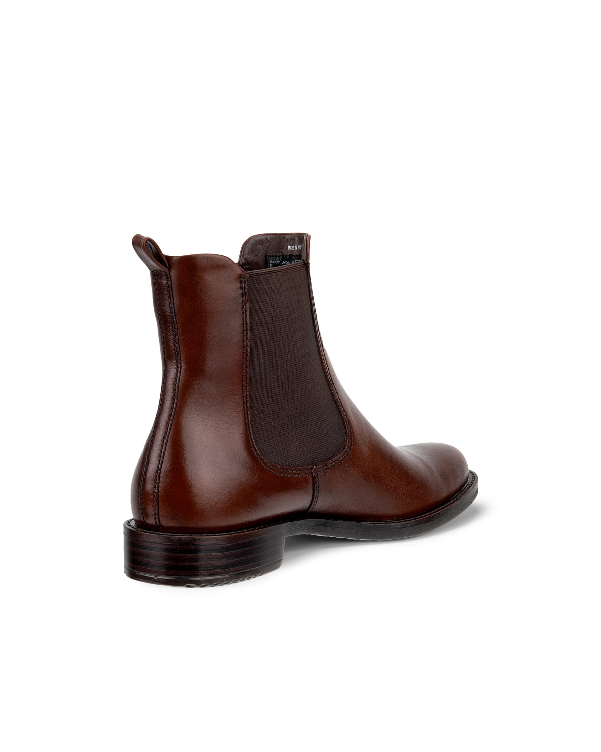 Women's ECCO® Sartorelle 25 Leather Chelsea Boot - Brown - Back