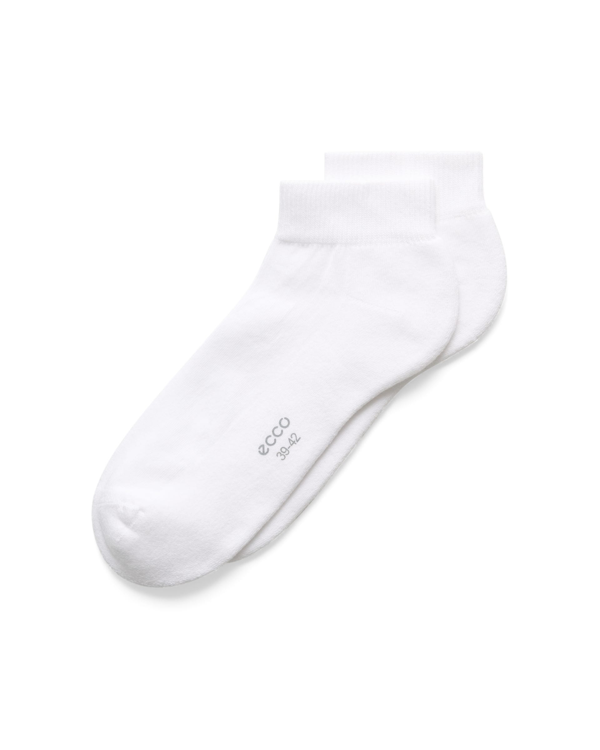 Uniseks nizke nogavice ECCO® RETRO LOW CUT 2-PACK - Bela - Main
