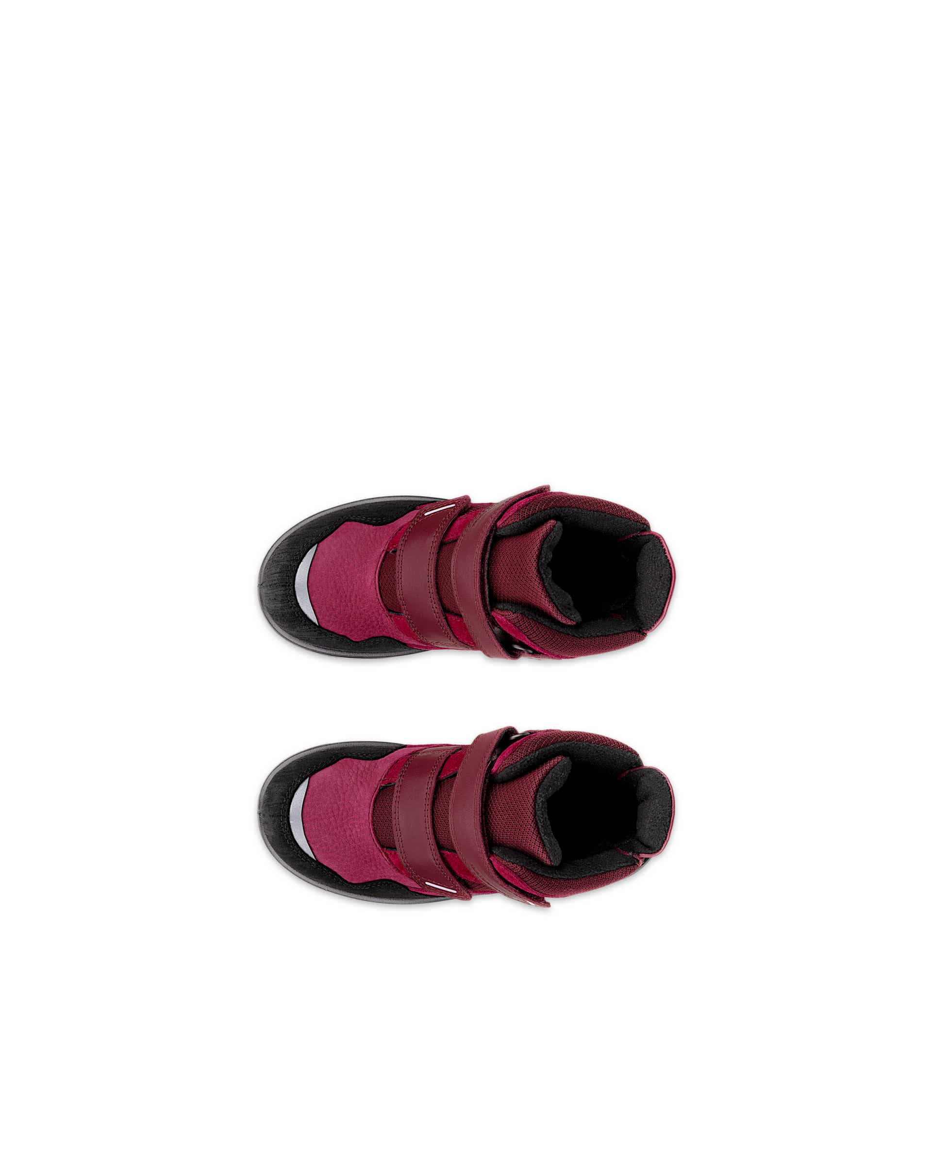 ECCO® URBAN SNOWBOARDER dječje vodootporne zimske platnene čizme - Crvena - Top left pair
