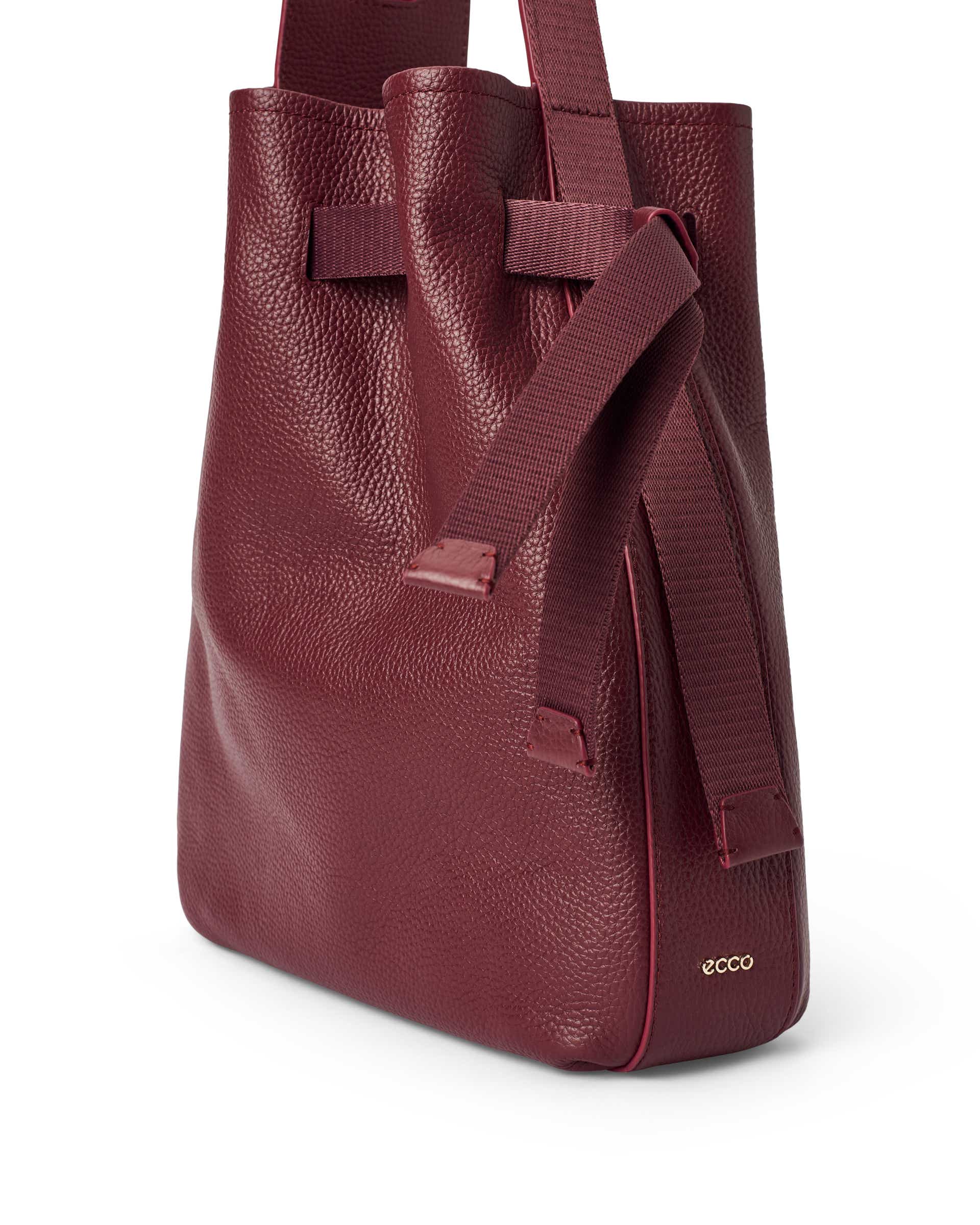 Women's ECCO® SAIL BAG Leather Shoulder Bag - Red - Detail-2