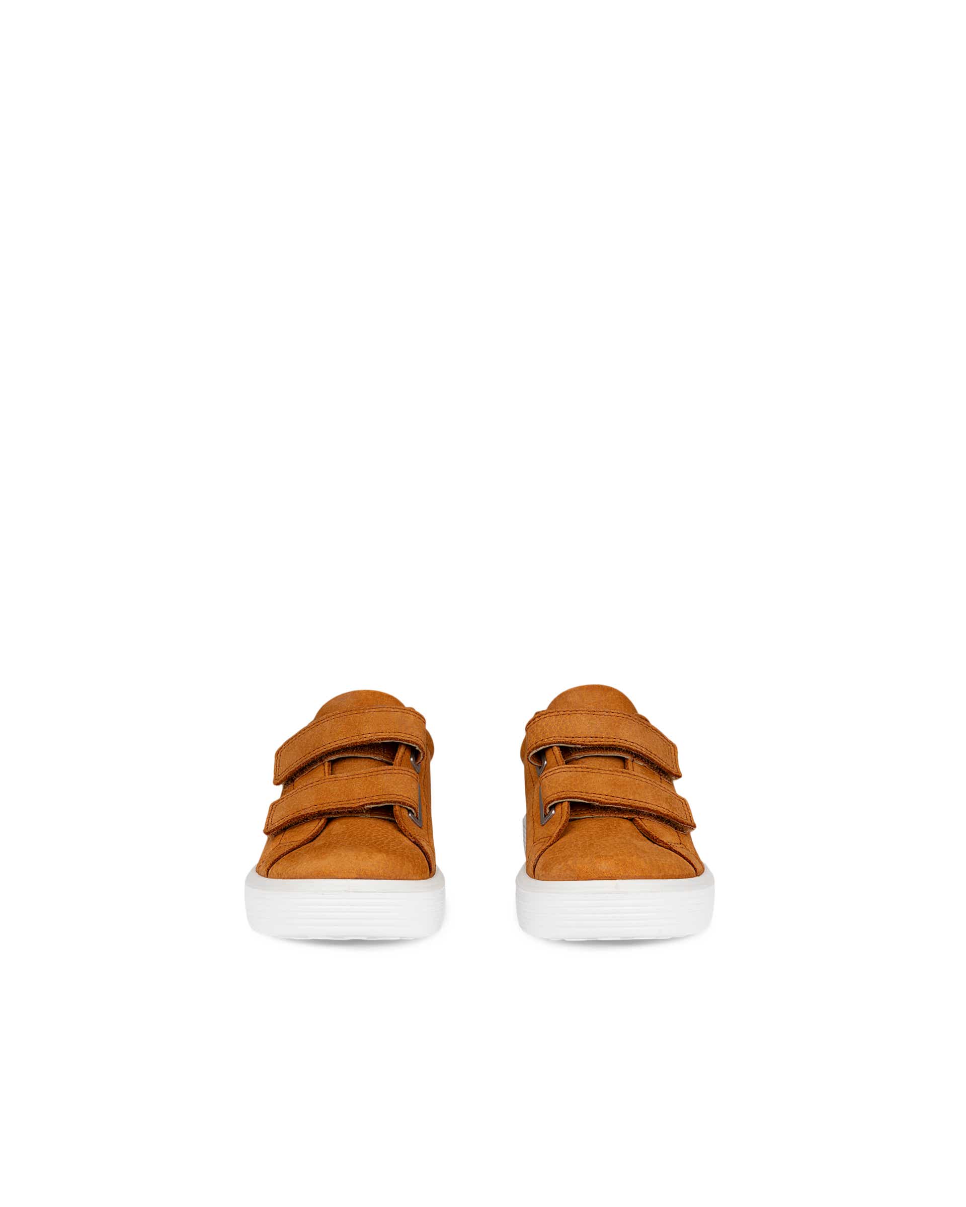 ECCO® SOFT 60 Kinder Sneaker aus Nubukleder - Braun - Front pair