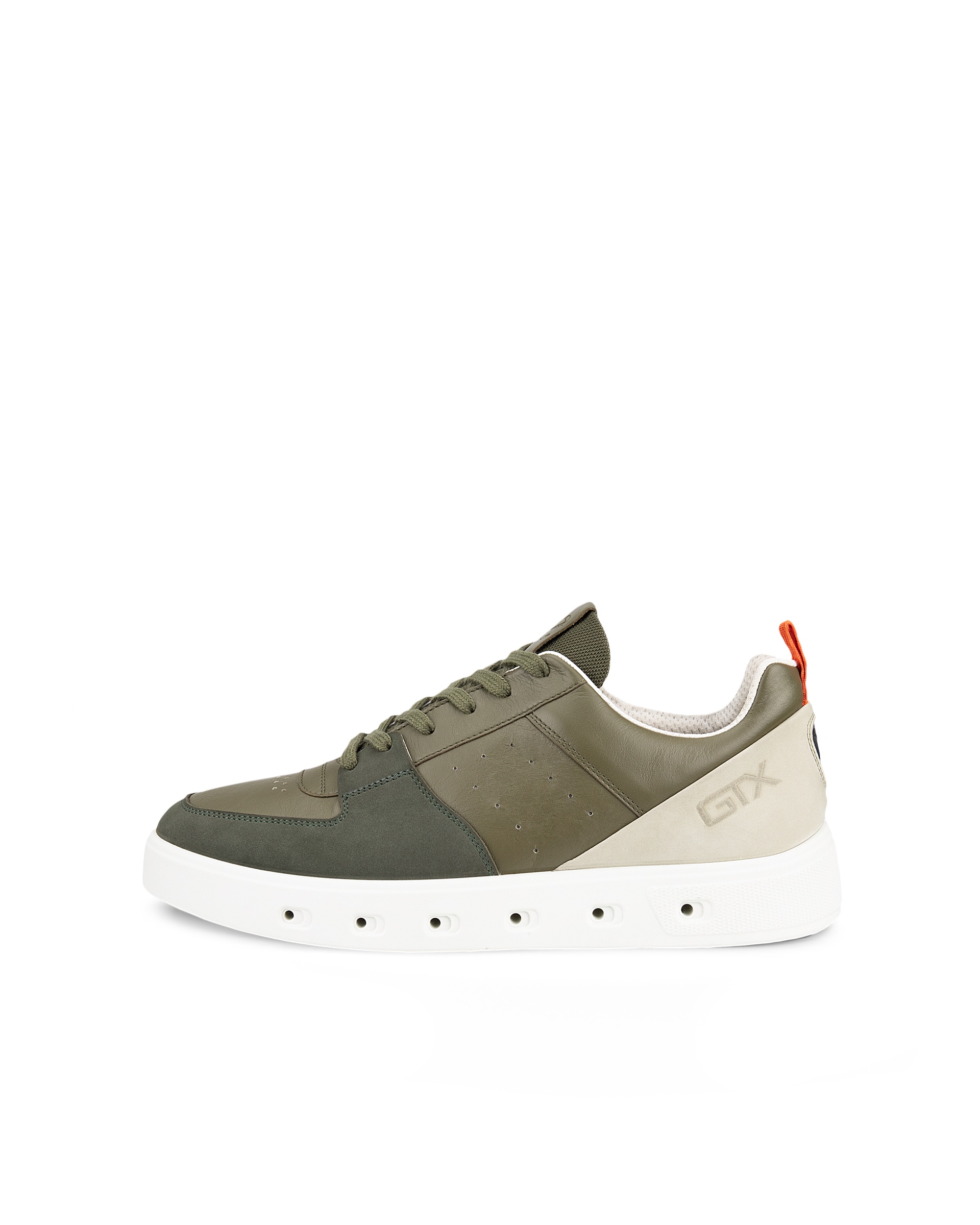 Men's ECCO® Street 720 Leather Gore-Tex Sneaker - Green - Outside