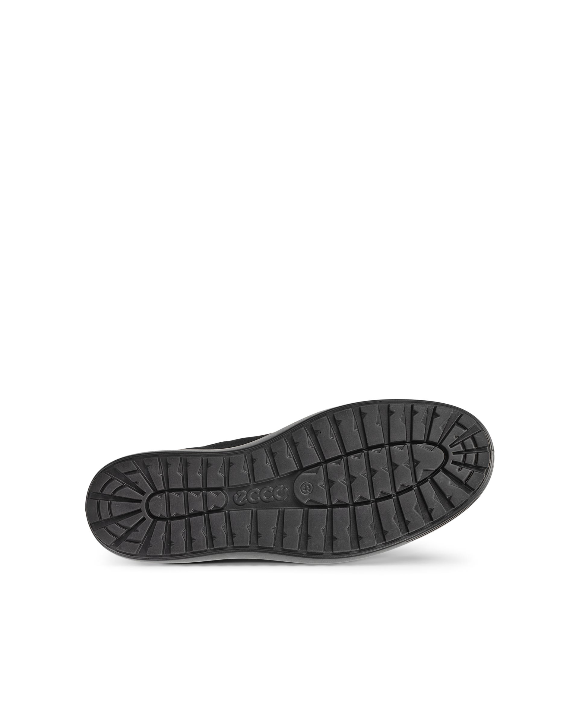 Men's ECCO® SOFT 7 TRED II Nubuck Sneaker Boot - Black - Outside