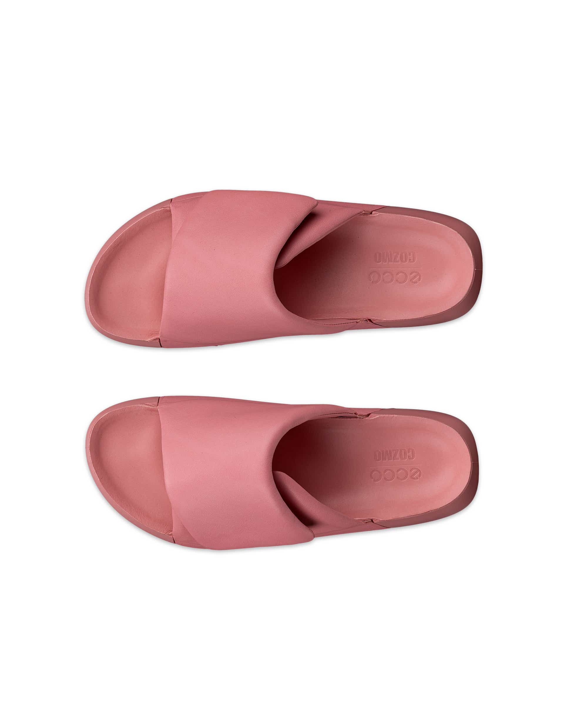ECCO® Cozmo PF sandale en cuir pour femme - Rose - Top left pair