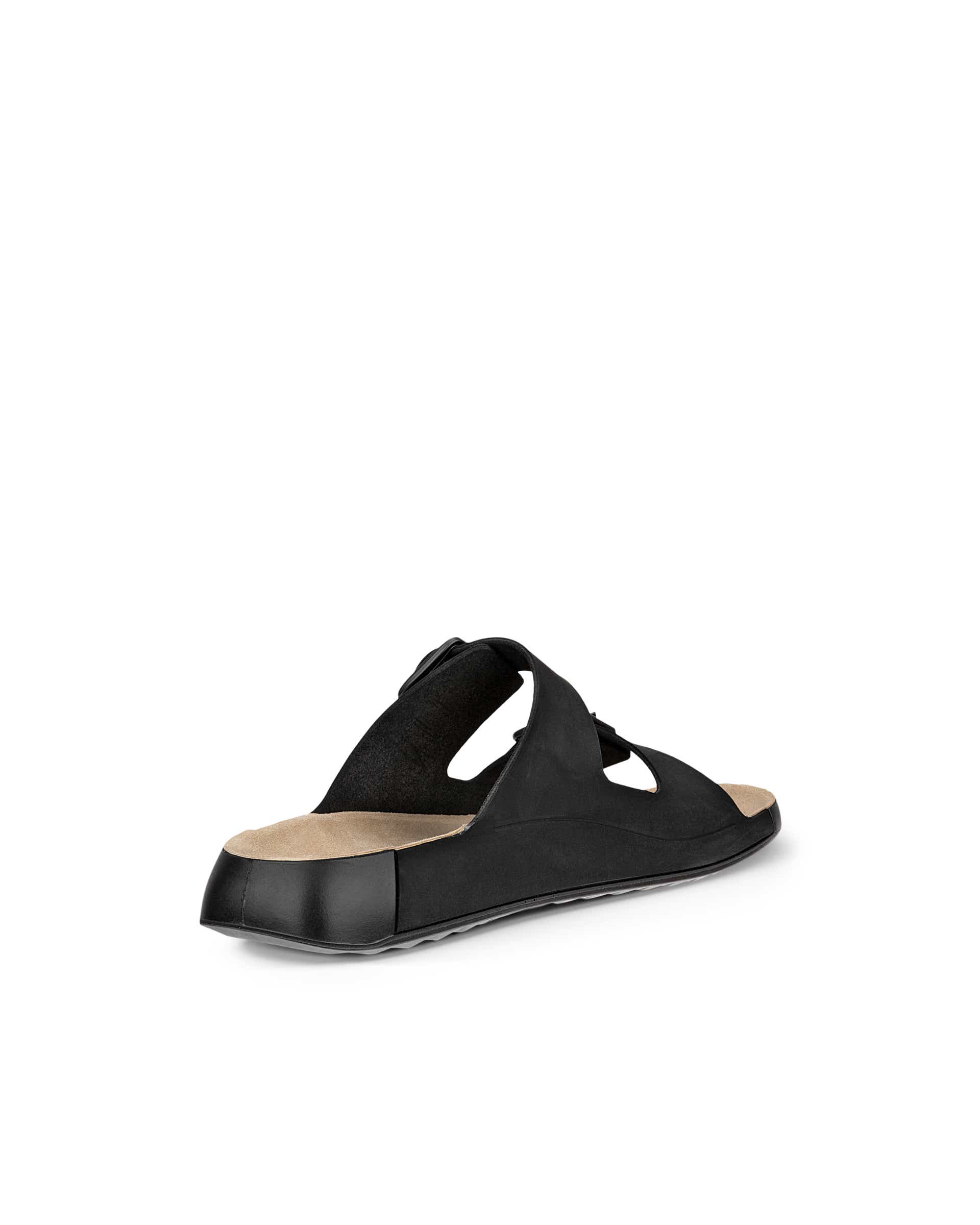 ECCO® Cozmo sandale en nubuck deux brides pour homme - Noir - Back