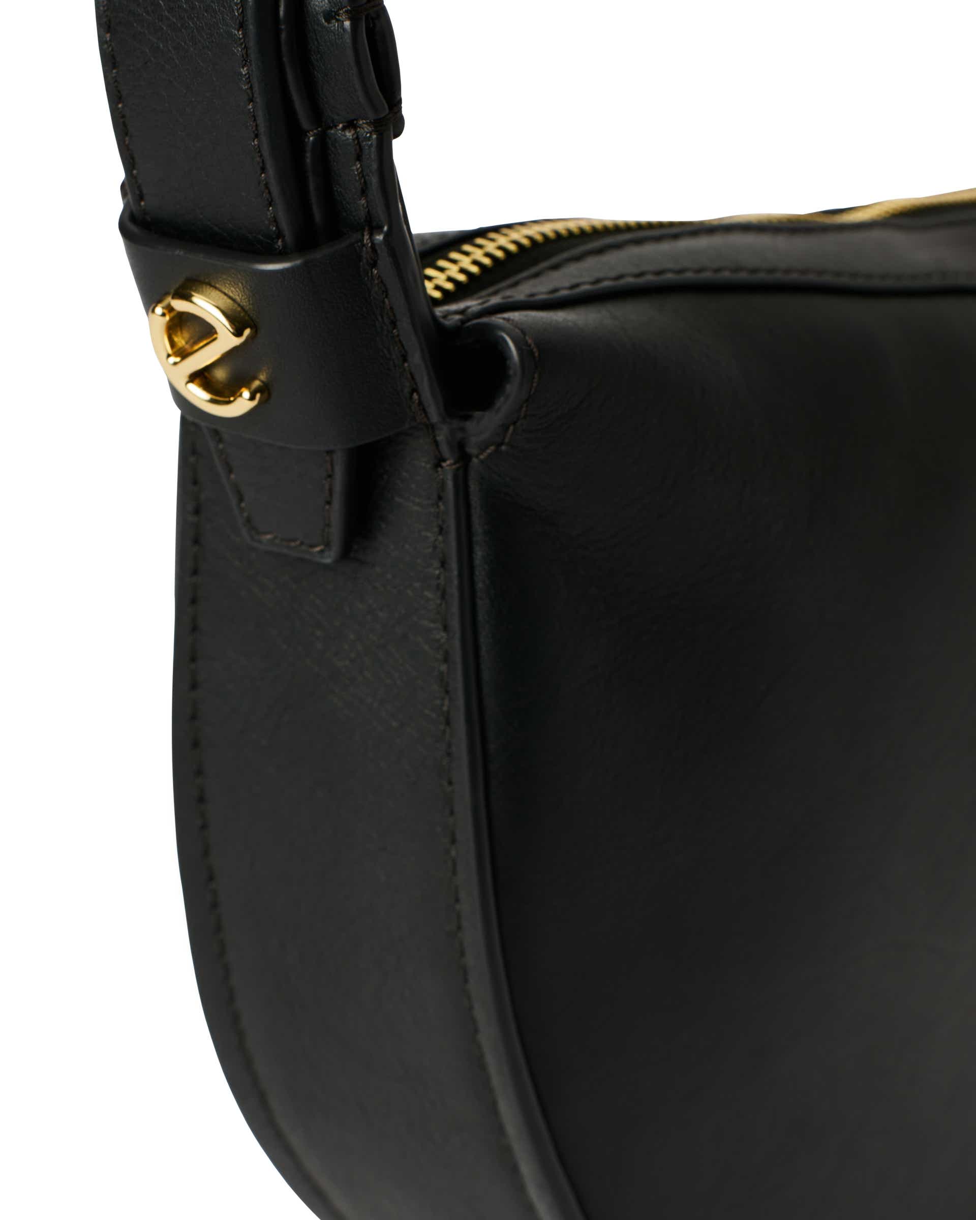 ECCO® FORTUNE BAG Leather Crossbody Bag - Black - Detail-2
