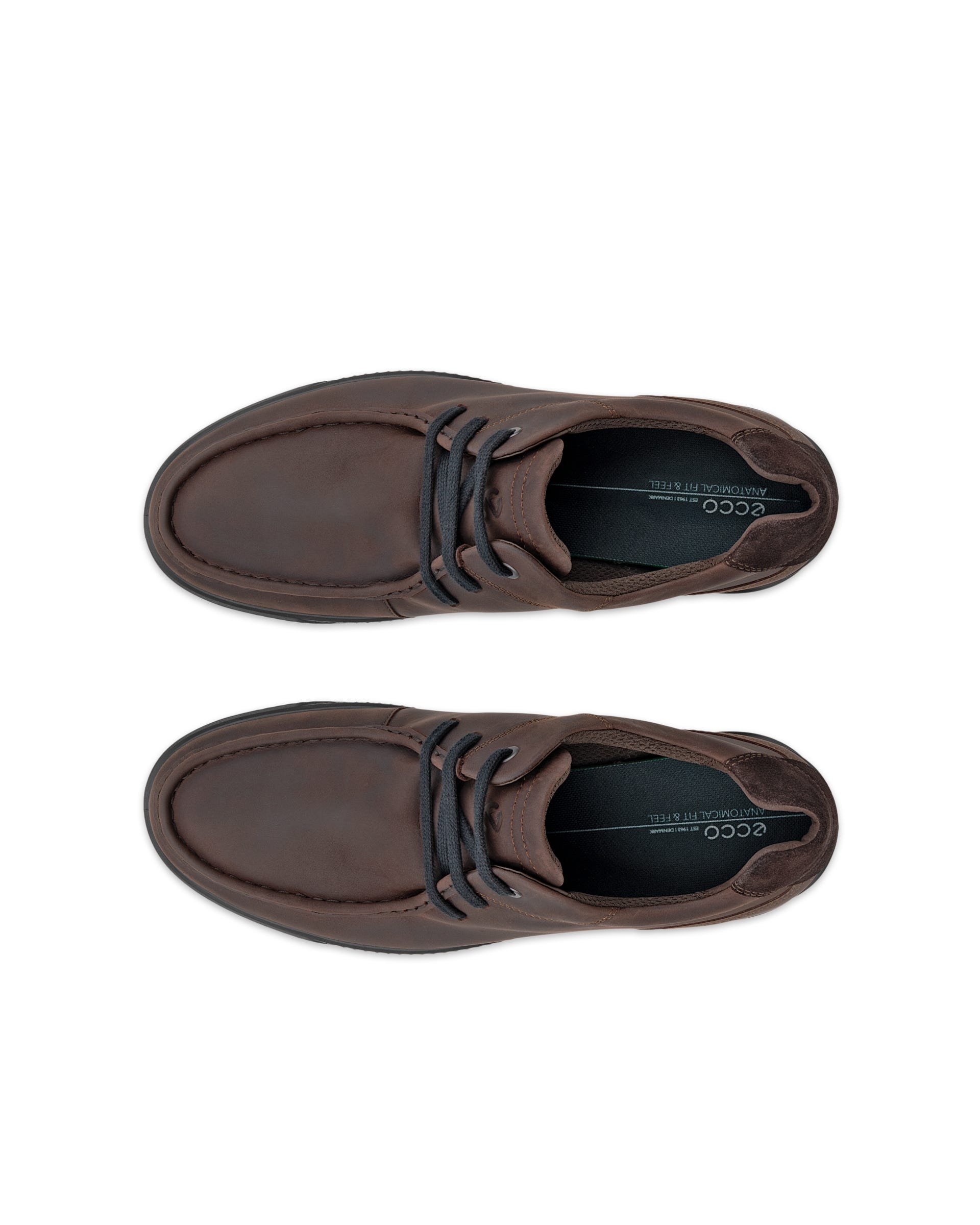 ECCO® BYWAY slip-on sko i nubuck til herrer - Brun - Top left pair