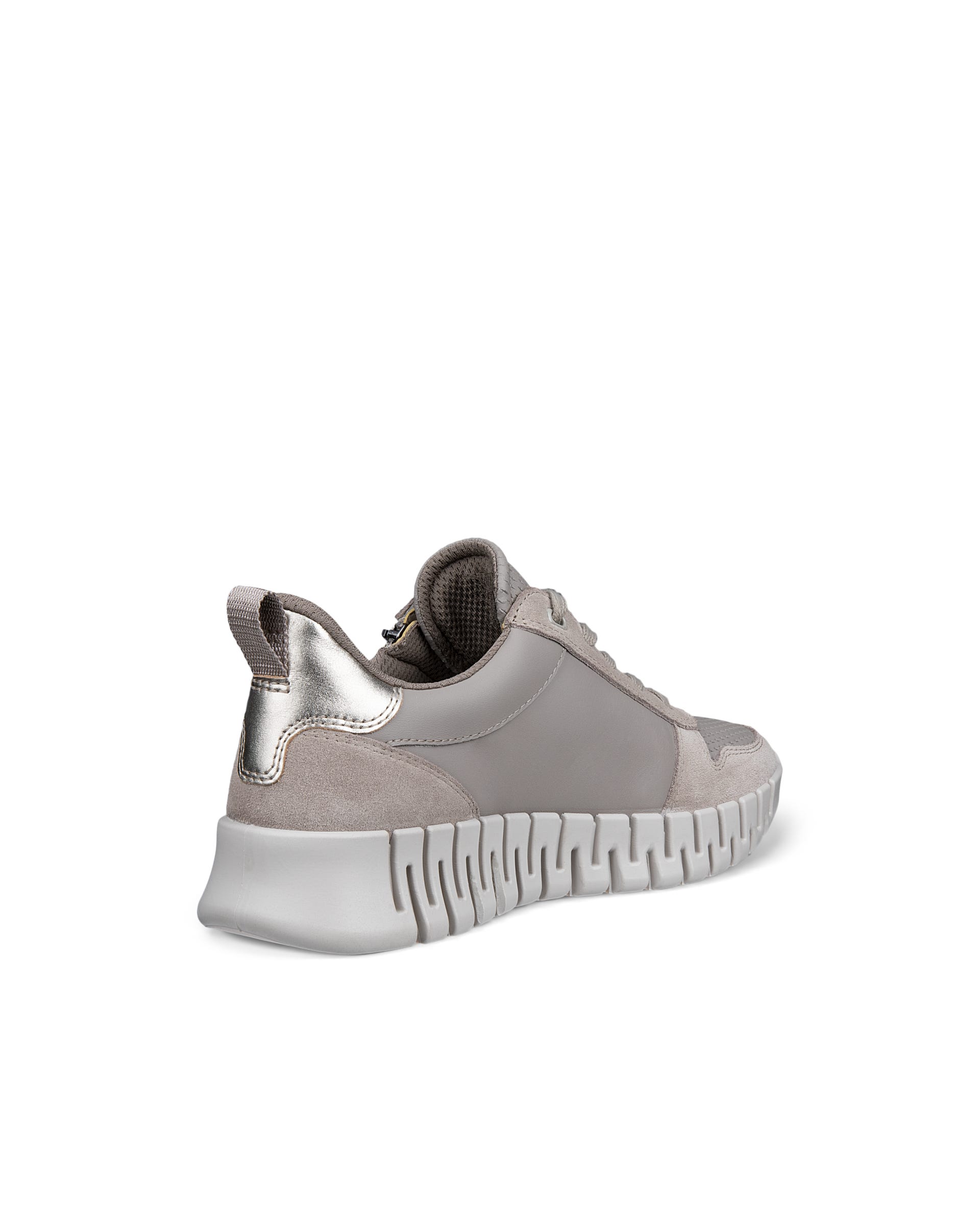 ECCO® GRUUV női bőr sneaker - Szürke - Back