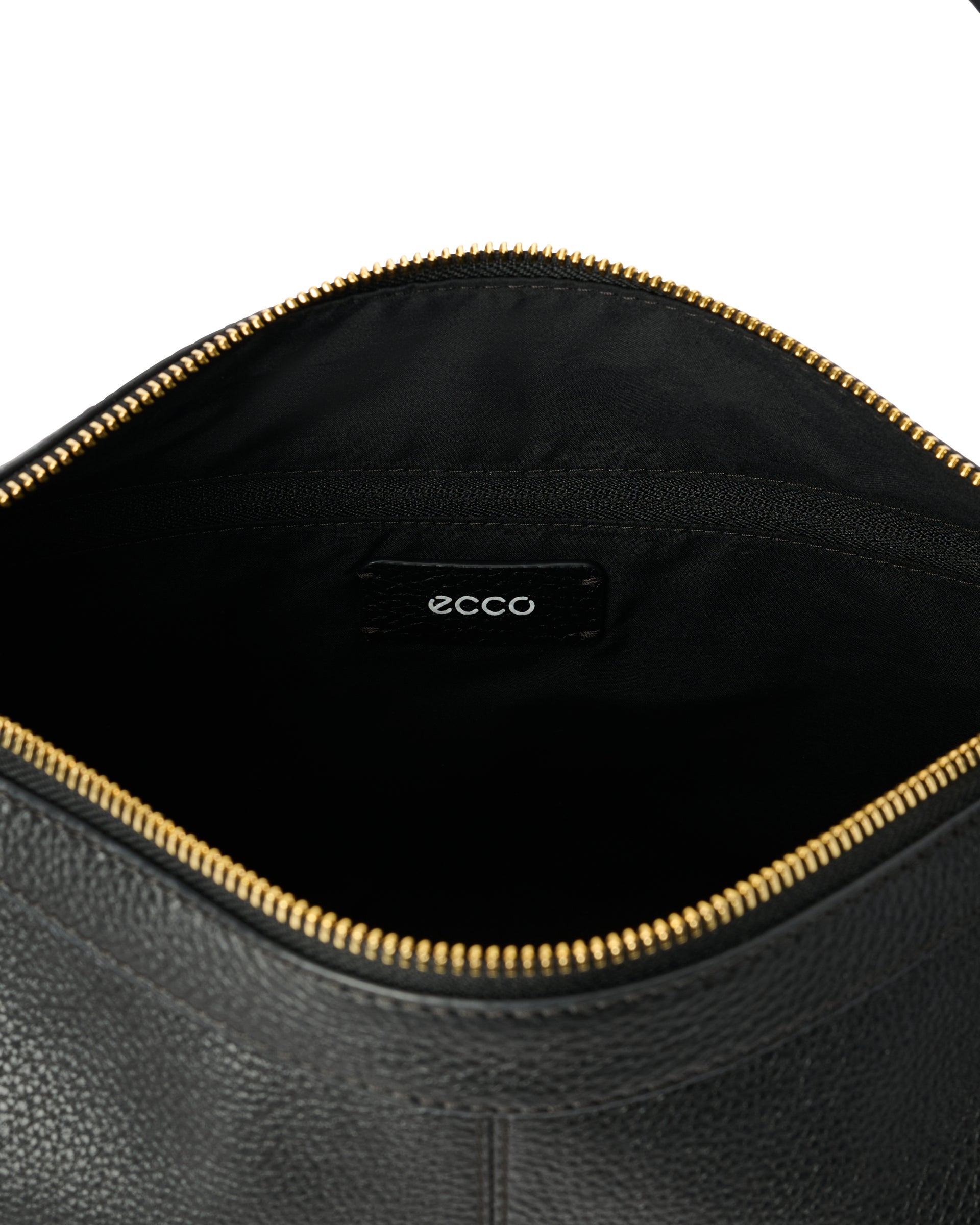 Usnjena malhasta torba ECCO® Hobo - Črna - Inside
