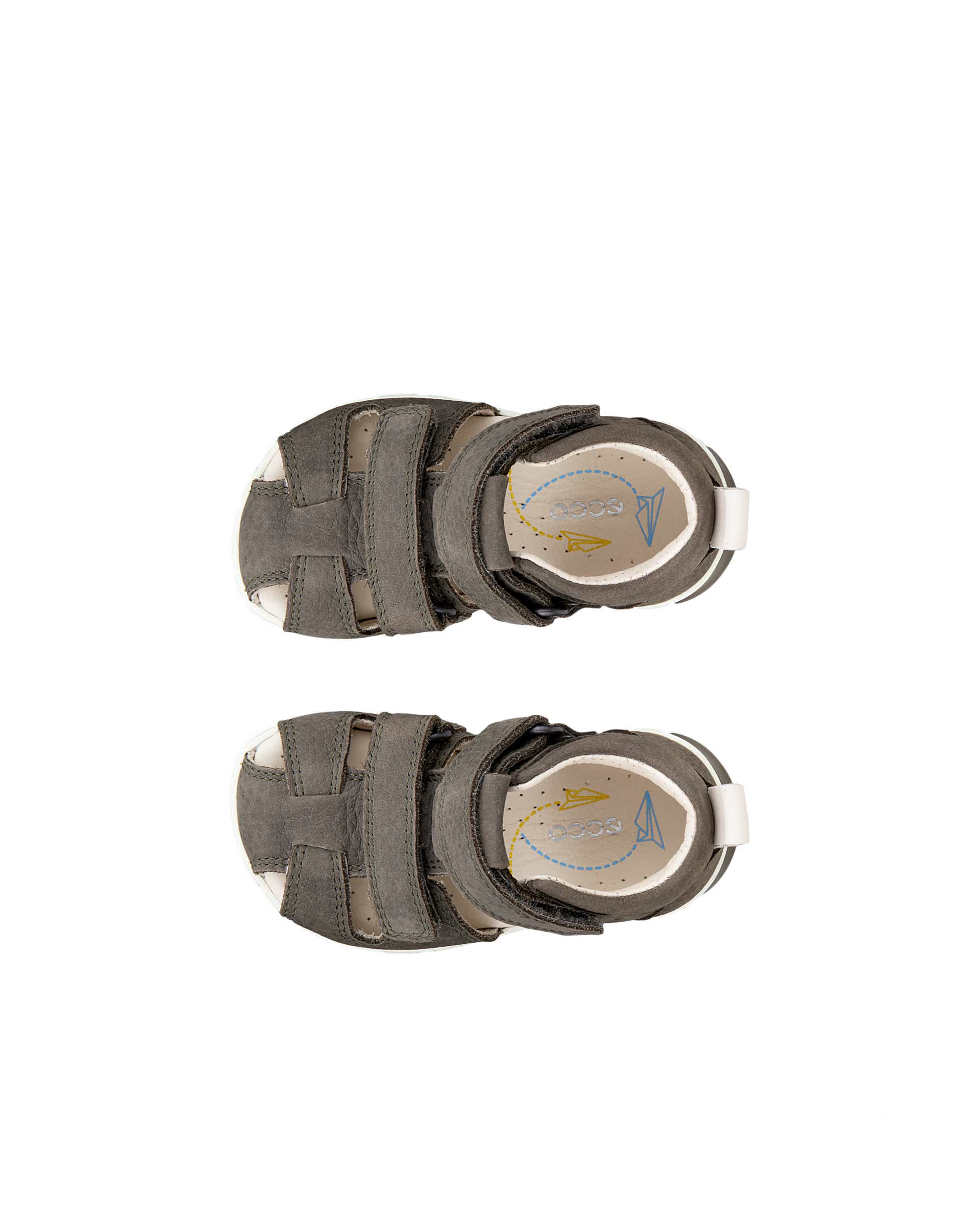 ECCO® Street 720 baskets en cuir Gore-Tex pour femme - Vert - Top left pair