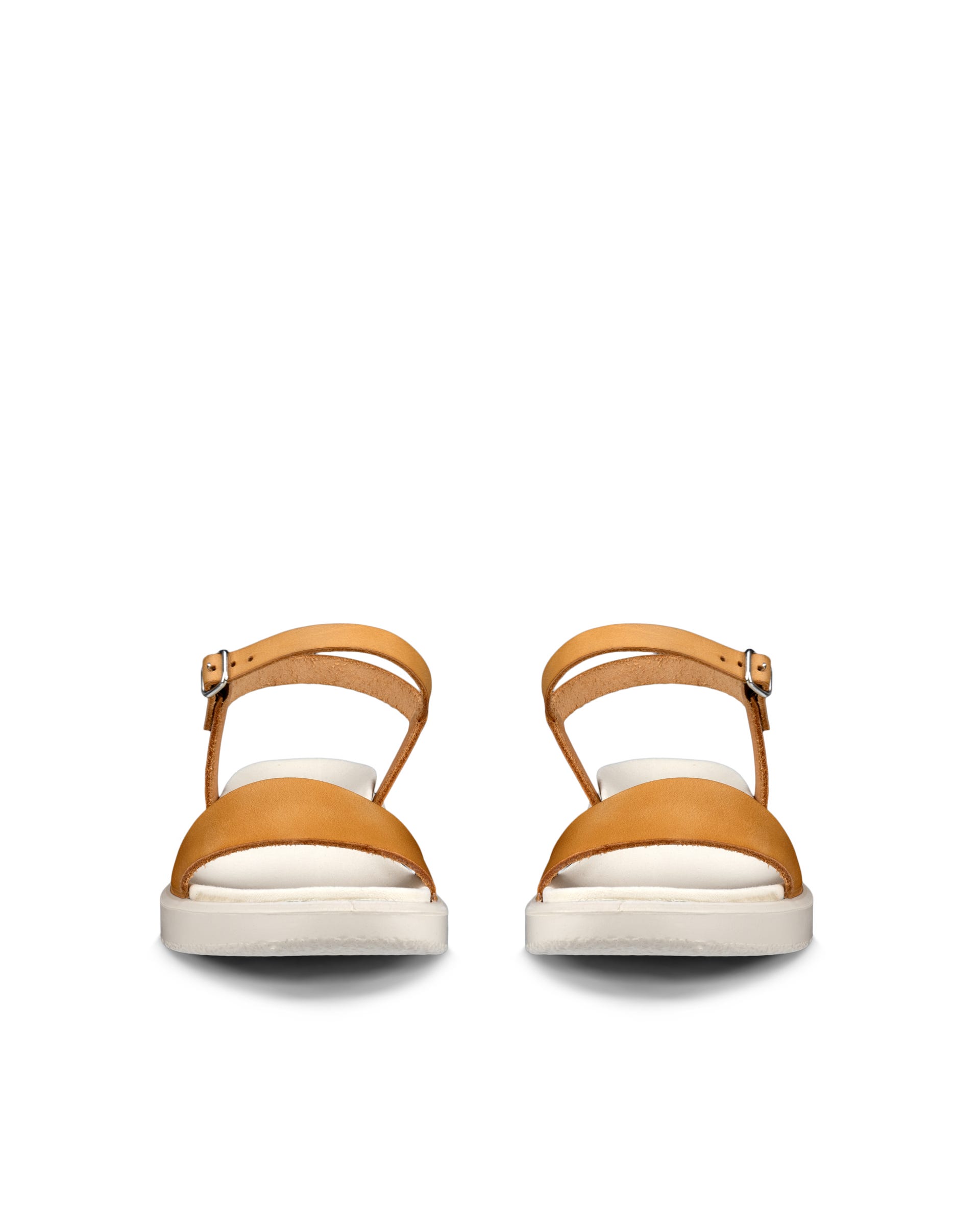 Sandale en cuir Flowt ECCO® pour femmes - Brun - Outside