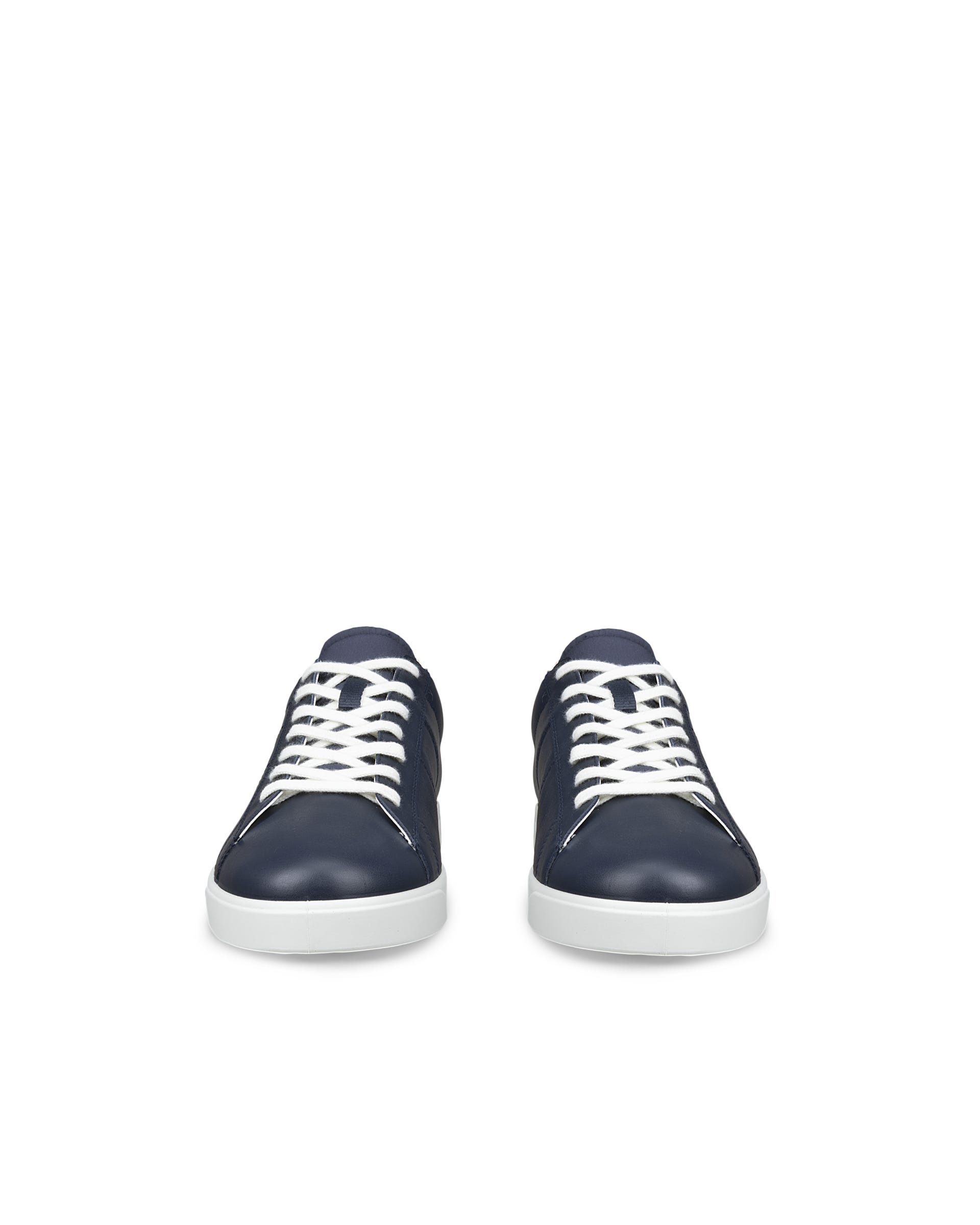 ECCO® Street Lite baskets en cuir pour homme - Bleu - Front pair
