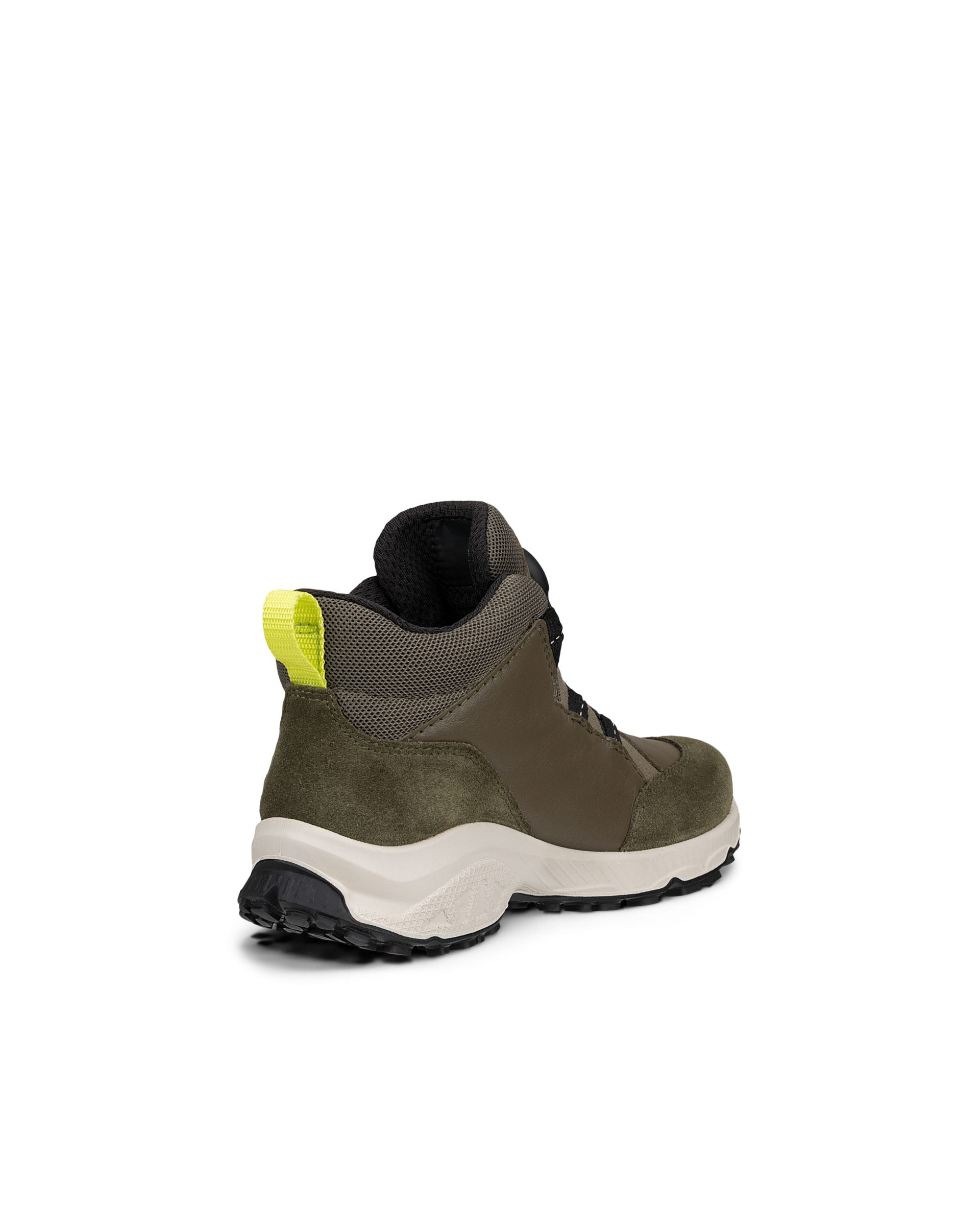 Botas impermeáveis caminhada meio cano couro criança ECCO® RECEPTOR XP K - Verde - Outside