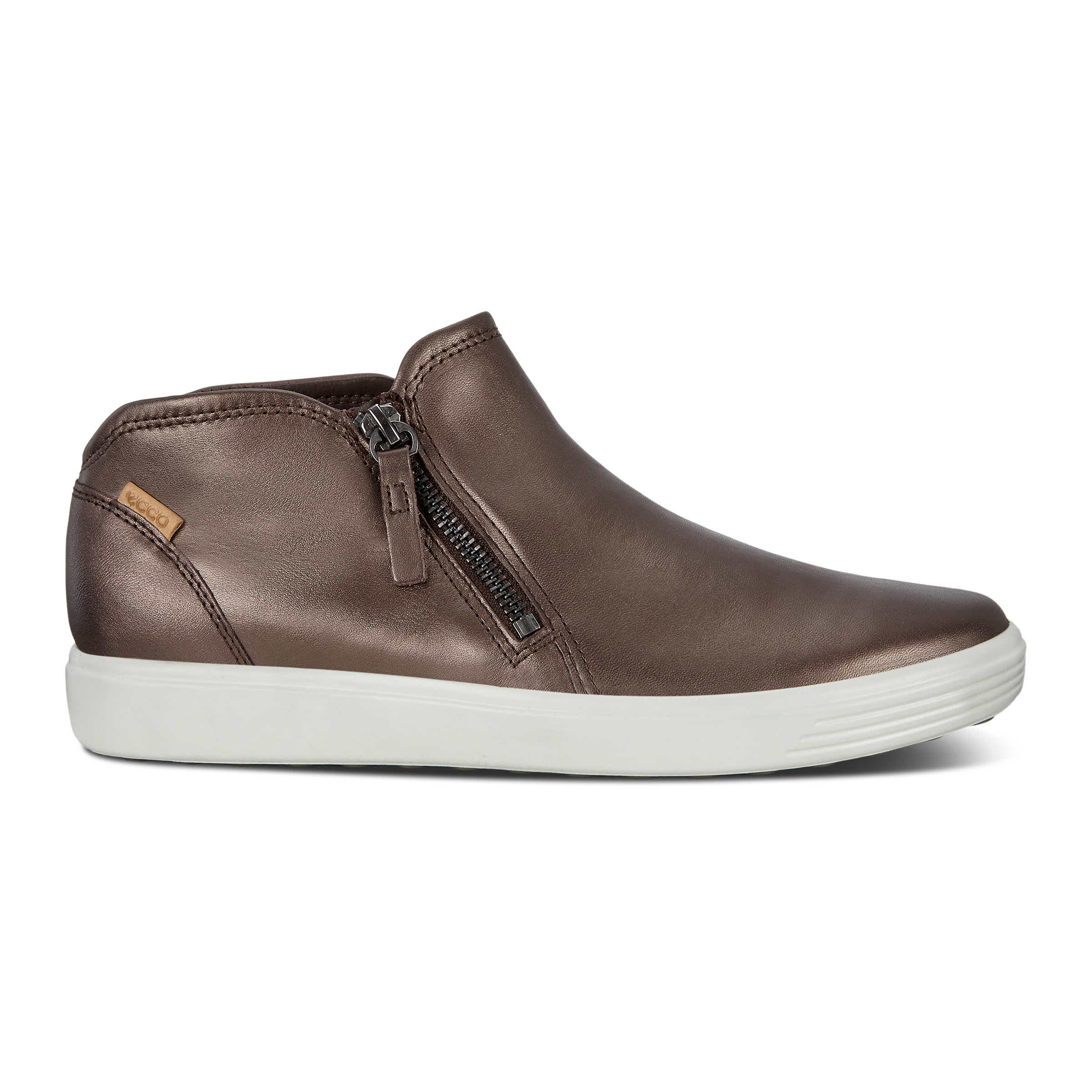 ECCO Women's Soft 7 Ankle Boots - Grey - Outside