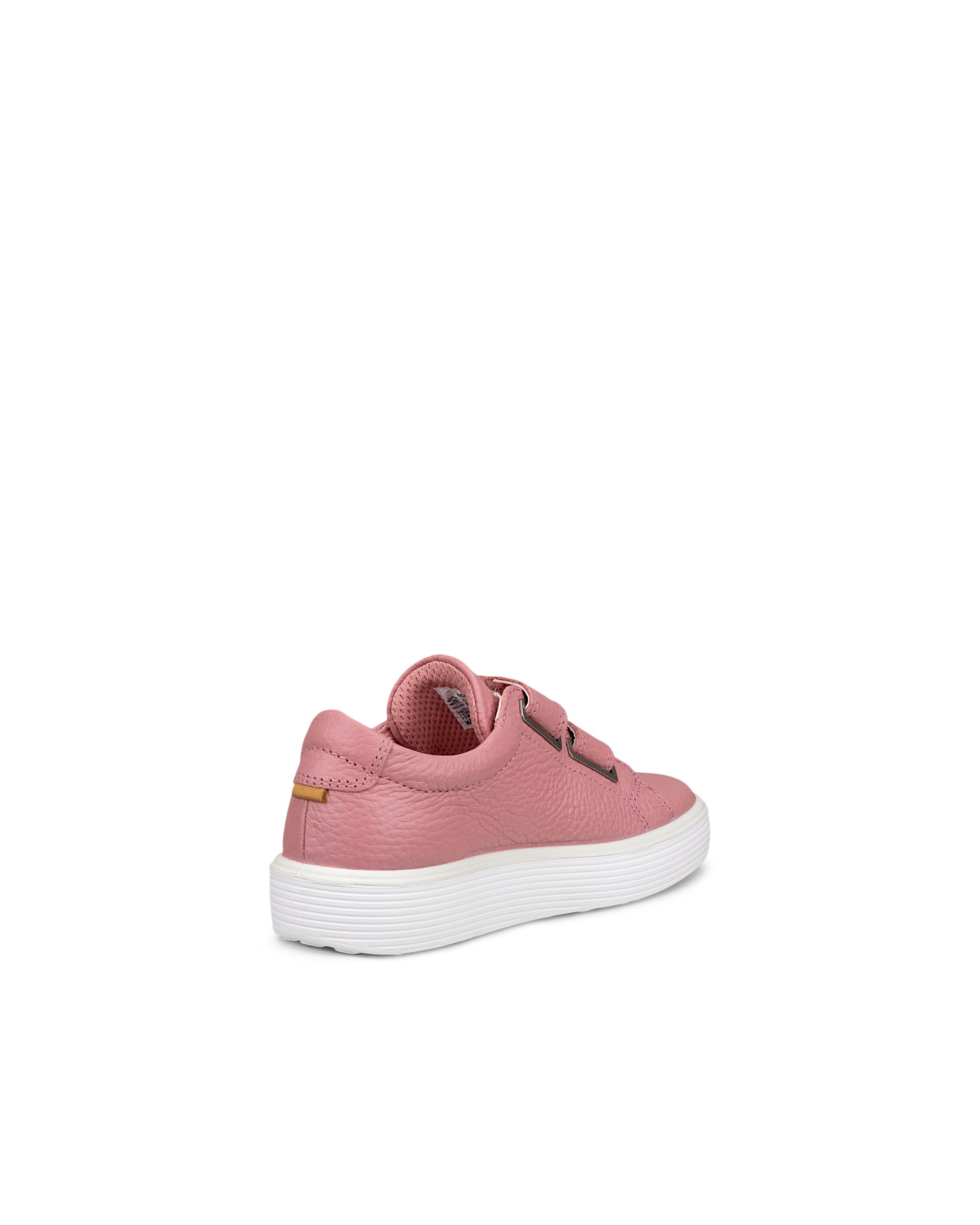 Kids' ECCO® Soft 60 Leather Sneaker - Pink - Back